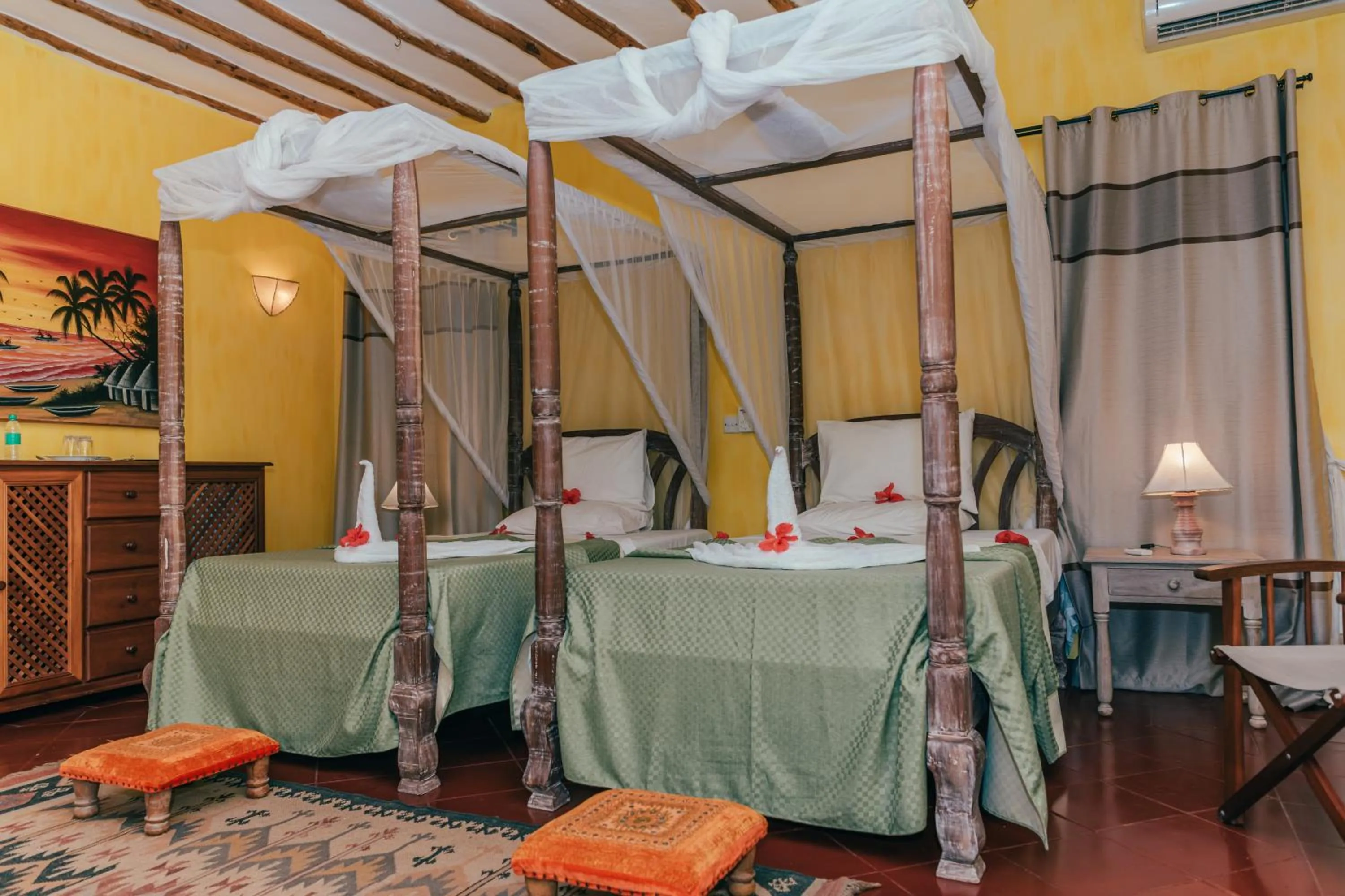 Bed in Hotel Villa Malindi