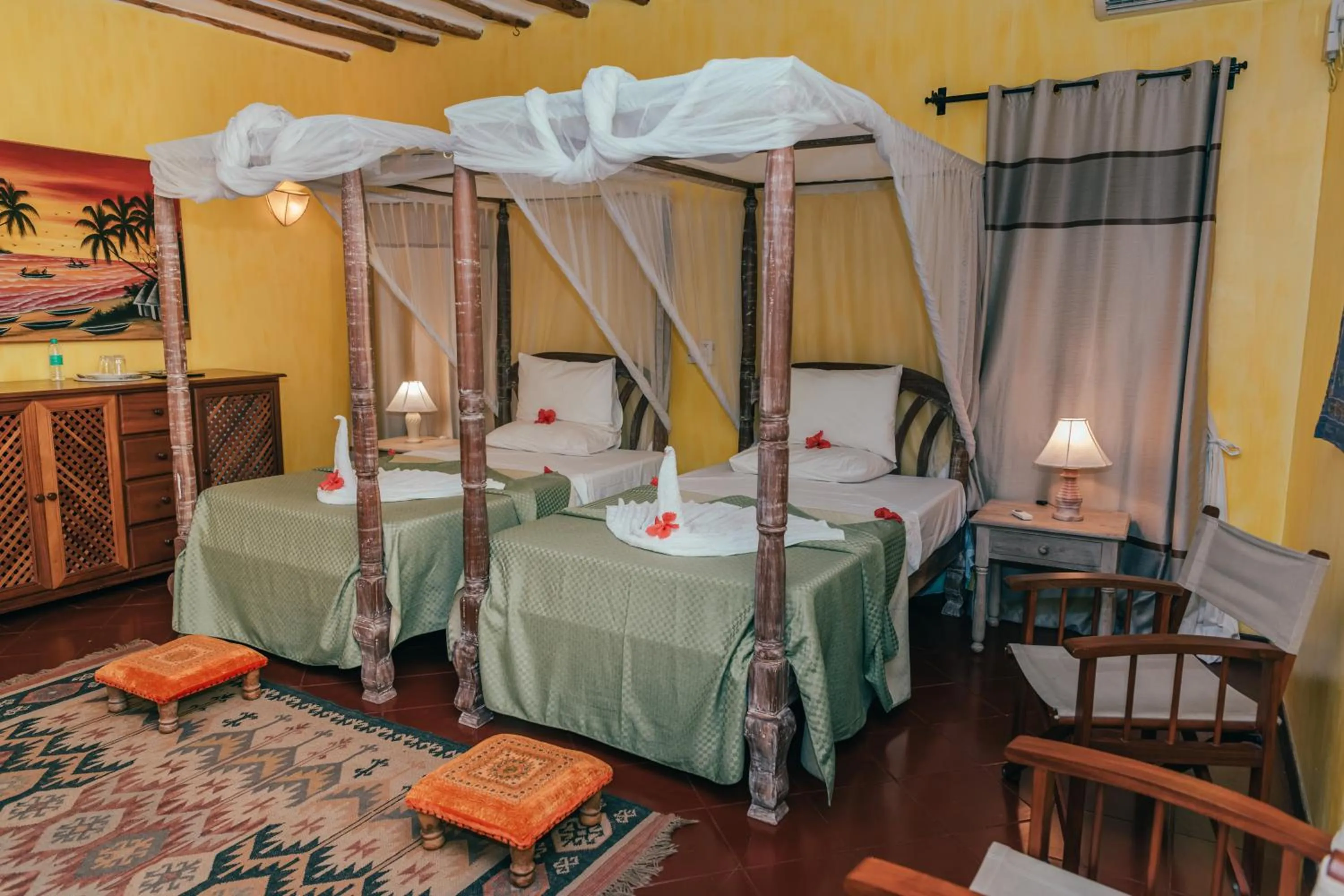 Bed in Hotel Villa Malindi