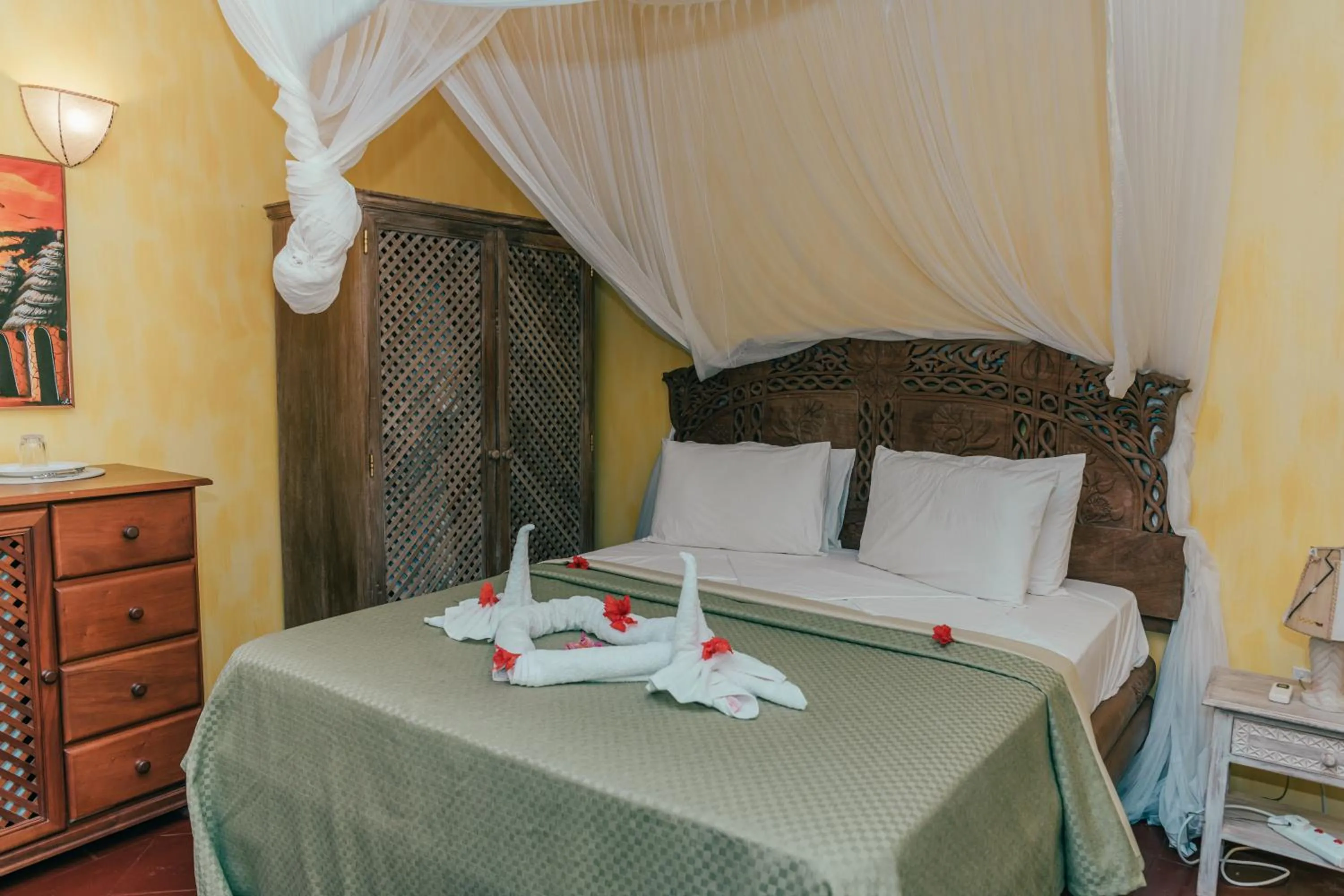 Bed in Hotel Villa Malindi