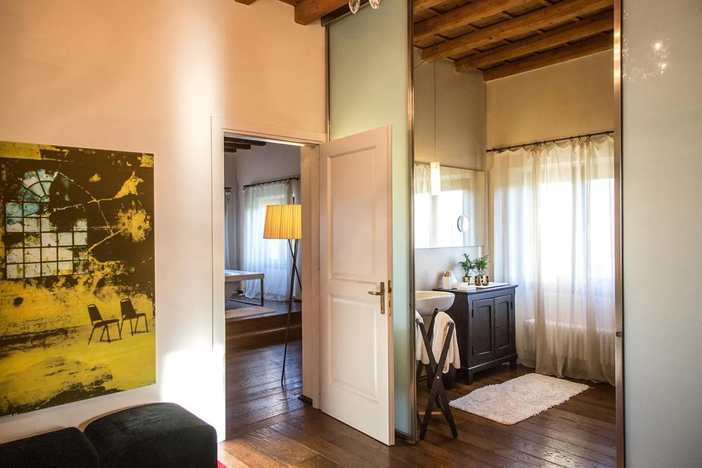 Bed in Relais Villa Ormaneto