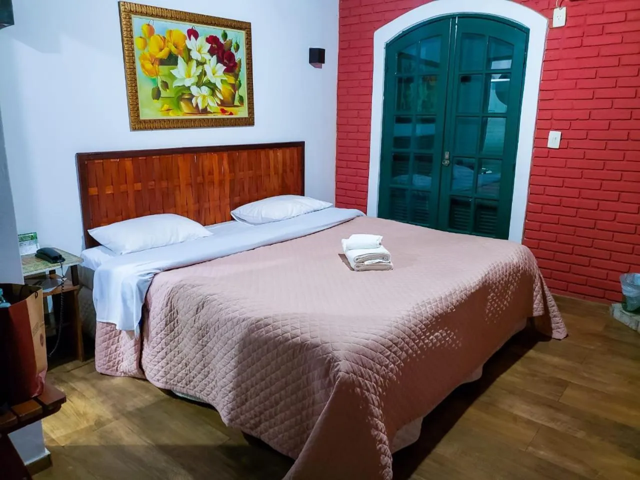 Bed in Pousada Mirante do Penedo