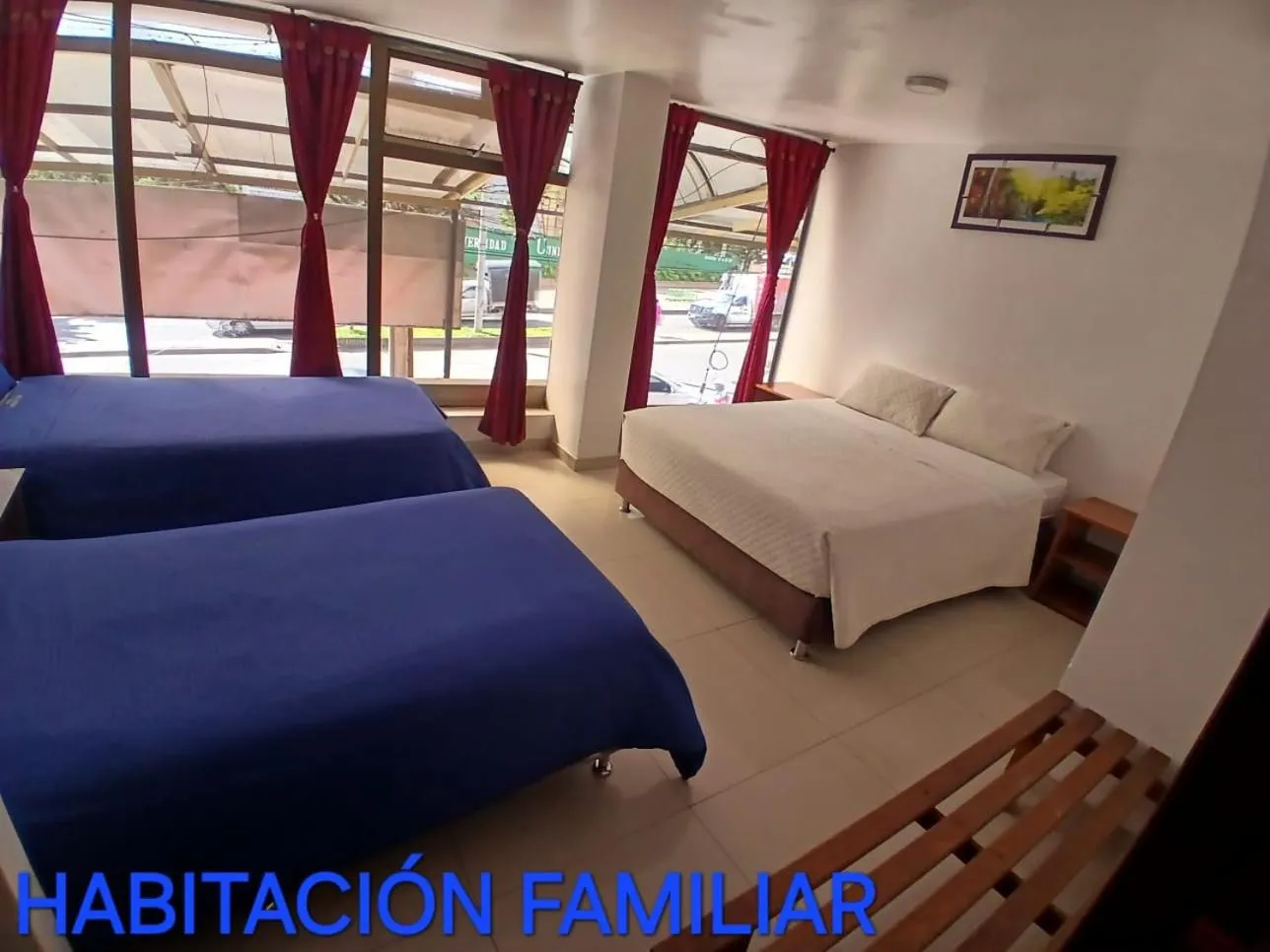 Bed in Hotel Mónaco de Fusa