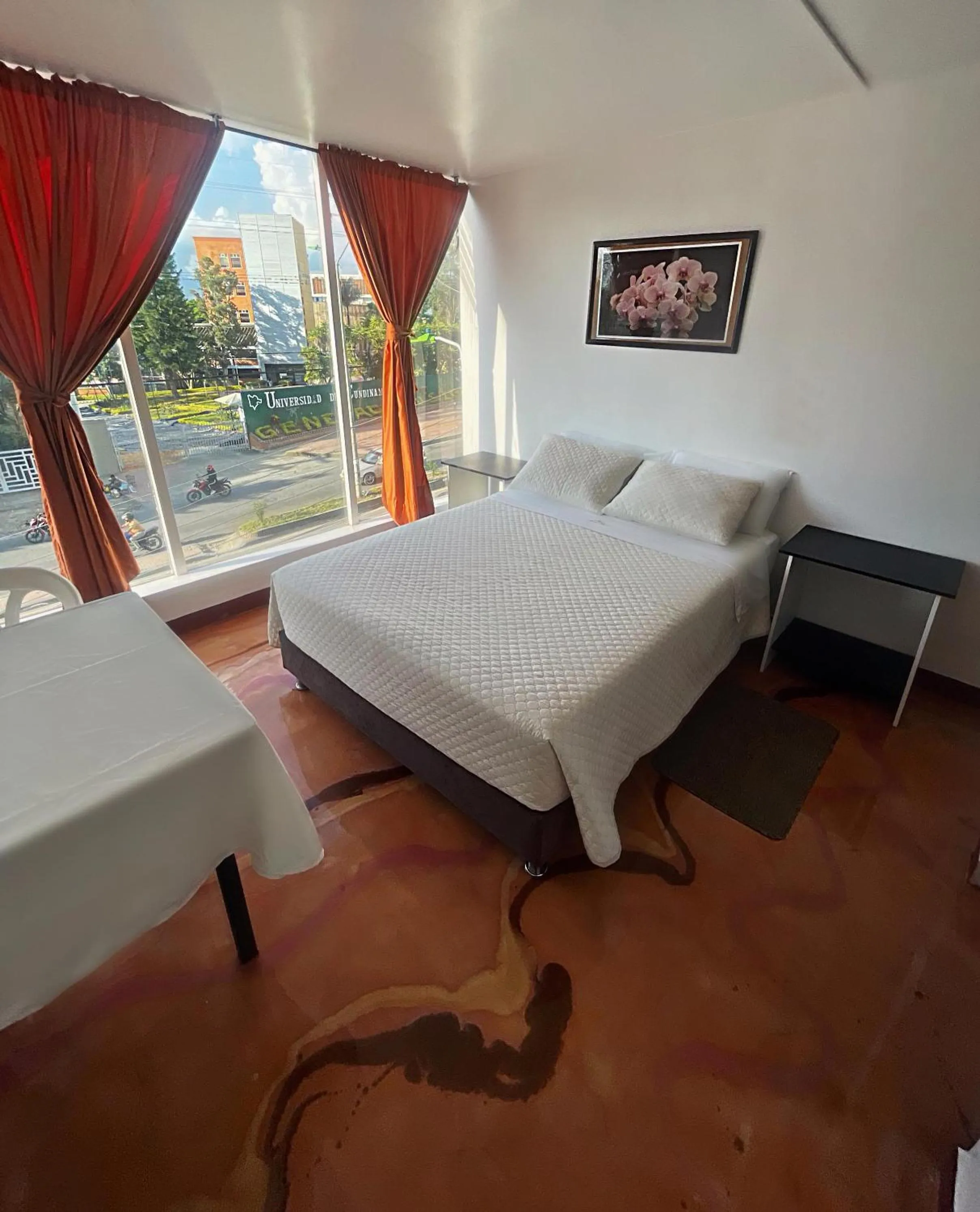 Bed in Hotel Mónaco de Fusa