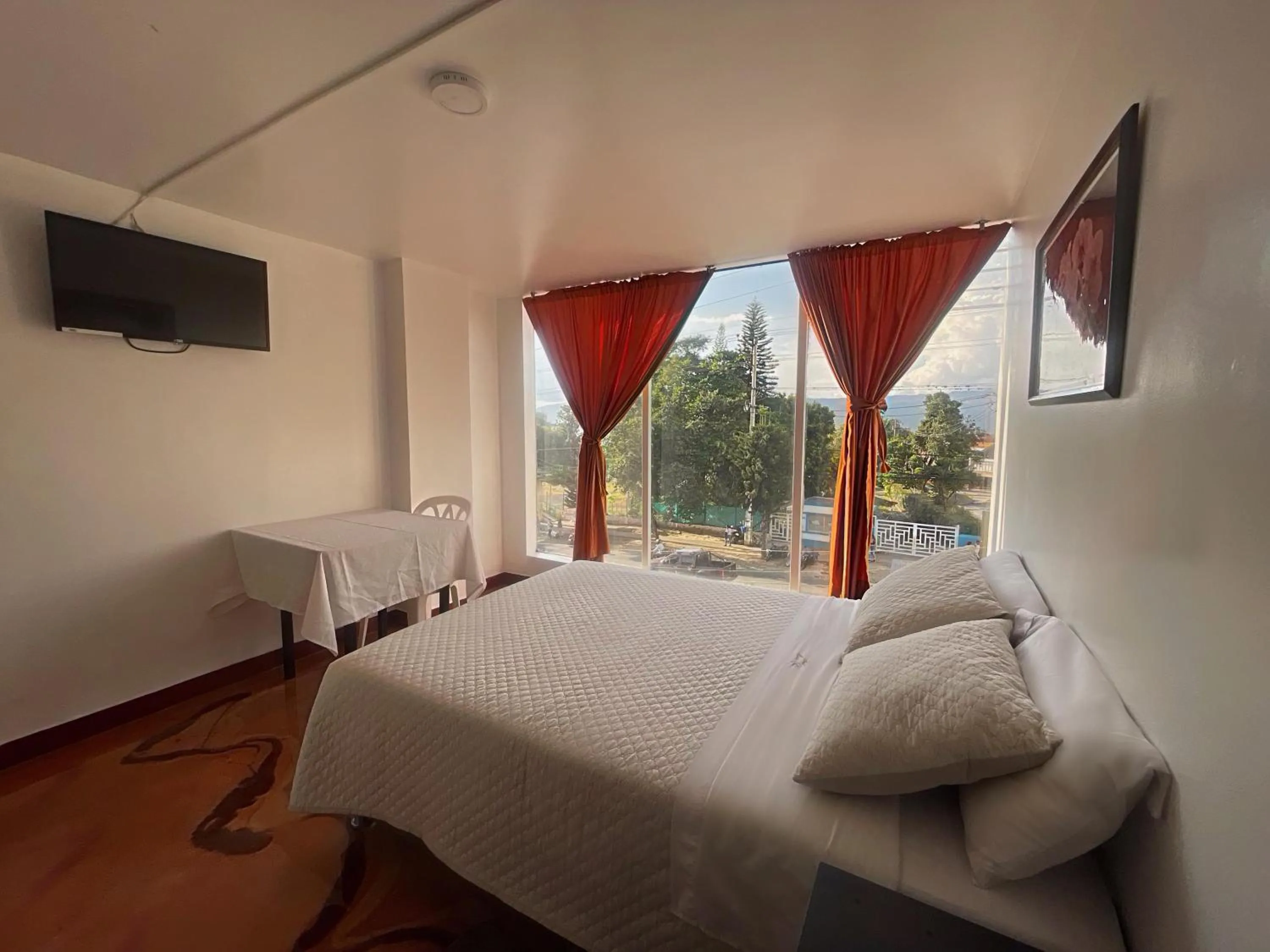 Bed in Hotel Mónaco de Fusa