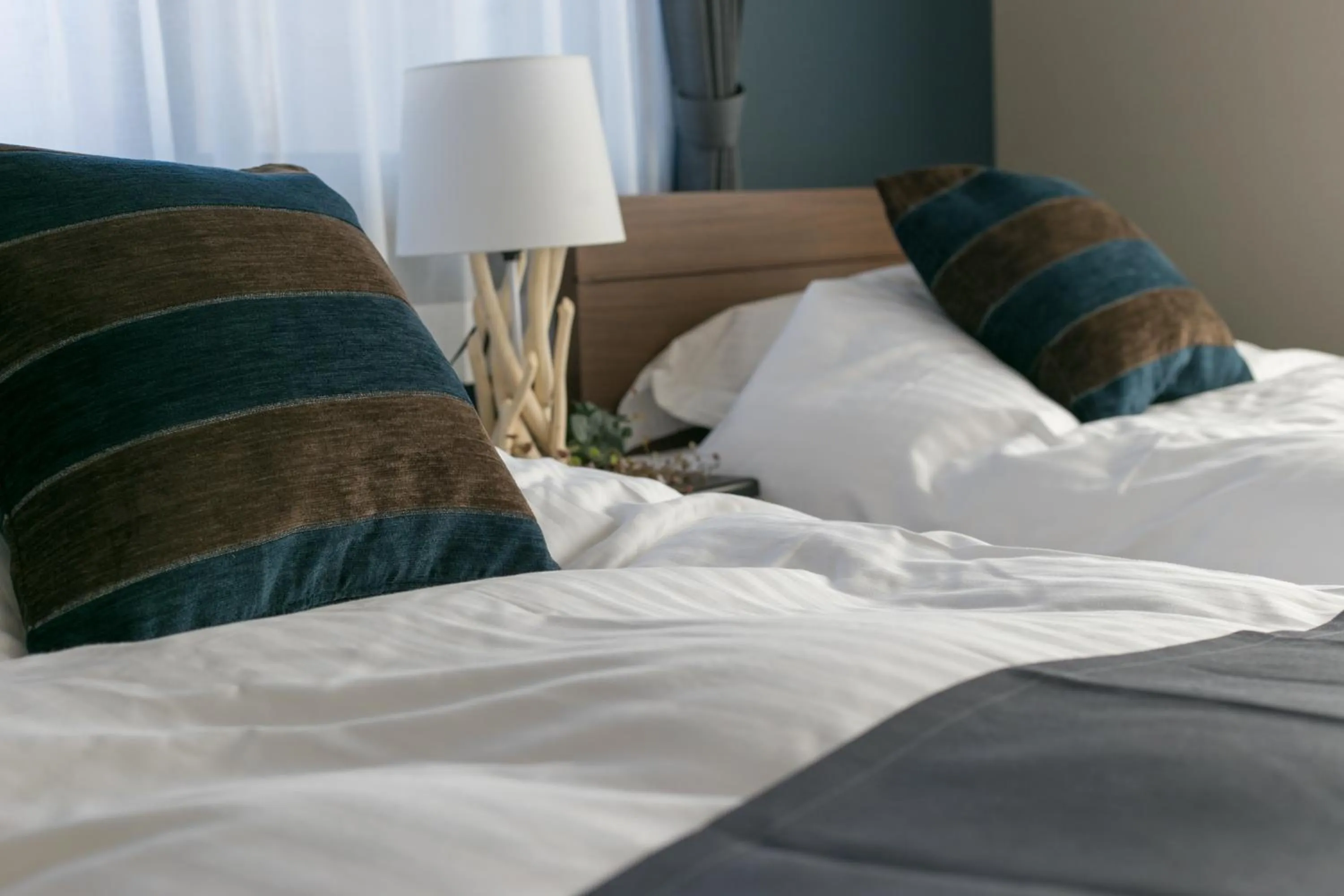 Bed in villa yawaragi