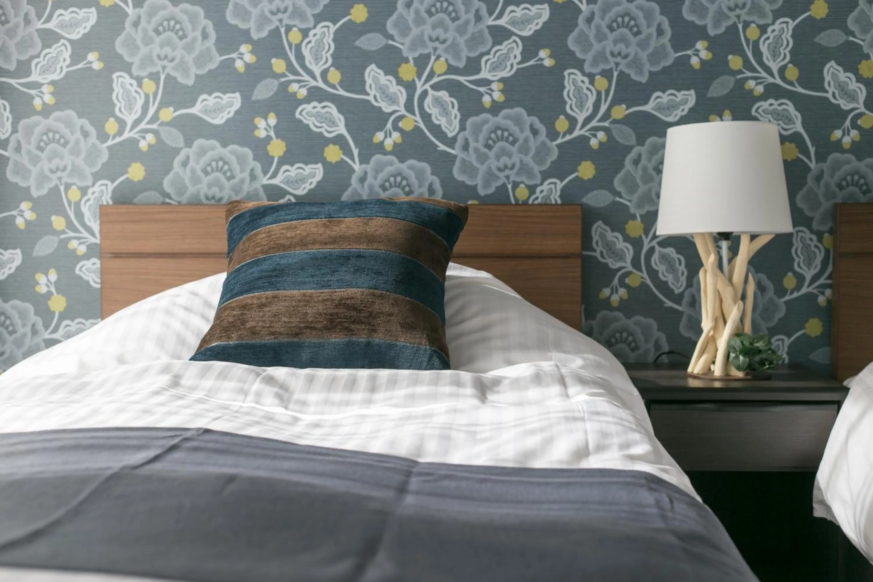 Bed in villa yawaragi