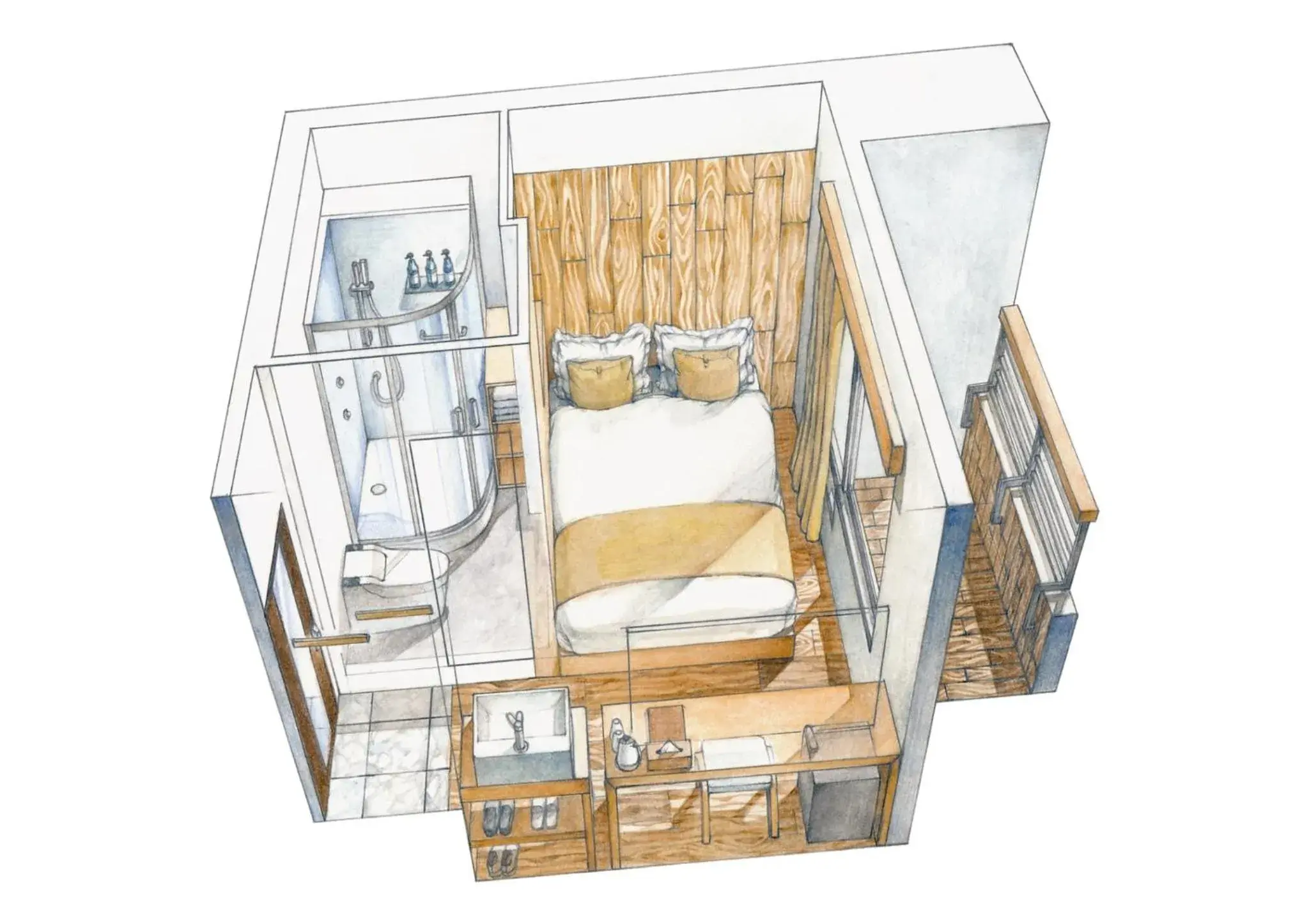 Economy Double Room in Sakura Cross Hotel Akihabara Economy Double Room in Sakura Cross Hotel Akihabara