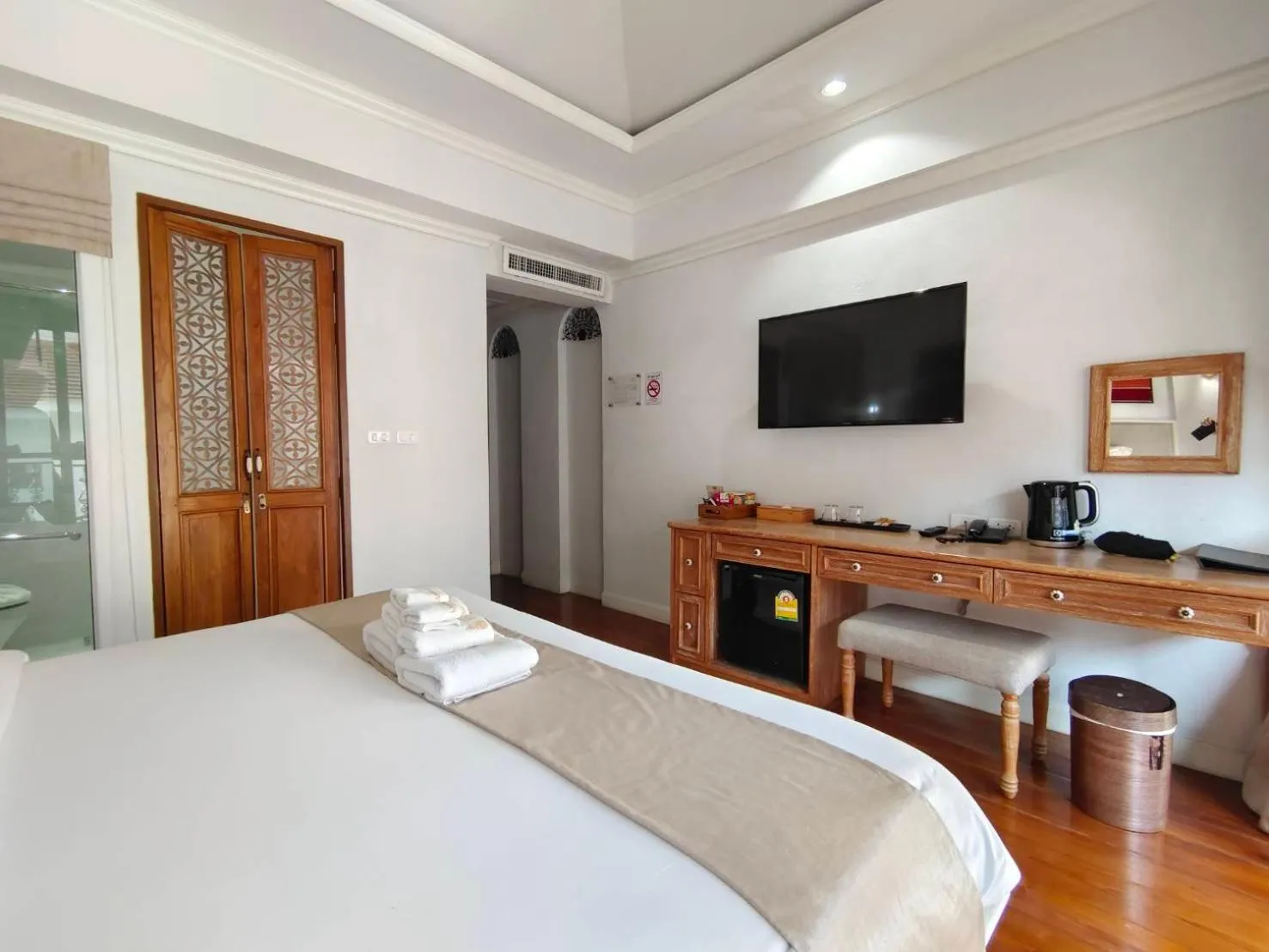 Bed in Lanna Oriental Hotel