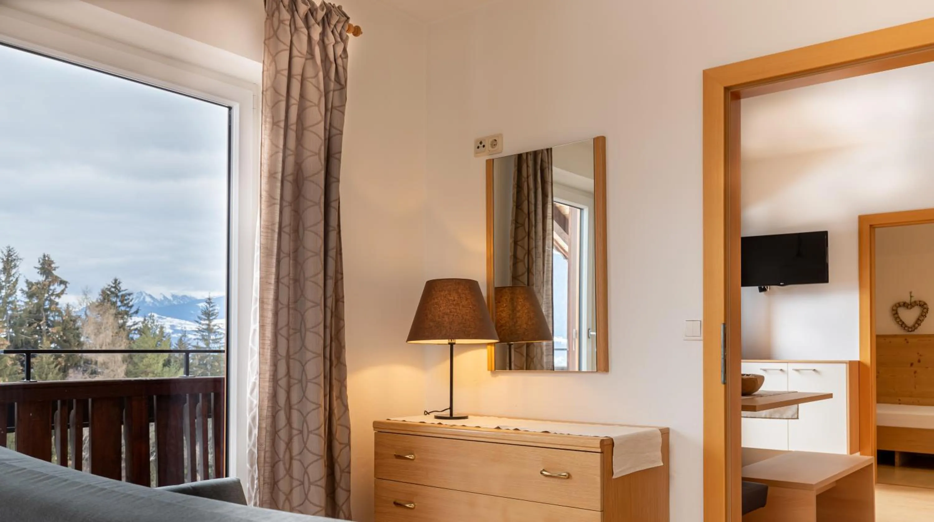 Balcony/Terrace, Bed in Residence Alpenrose