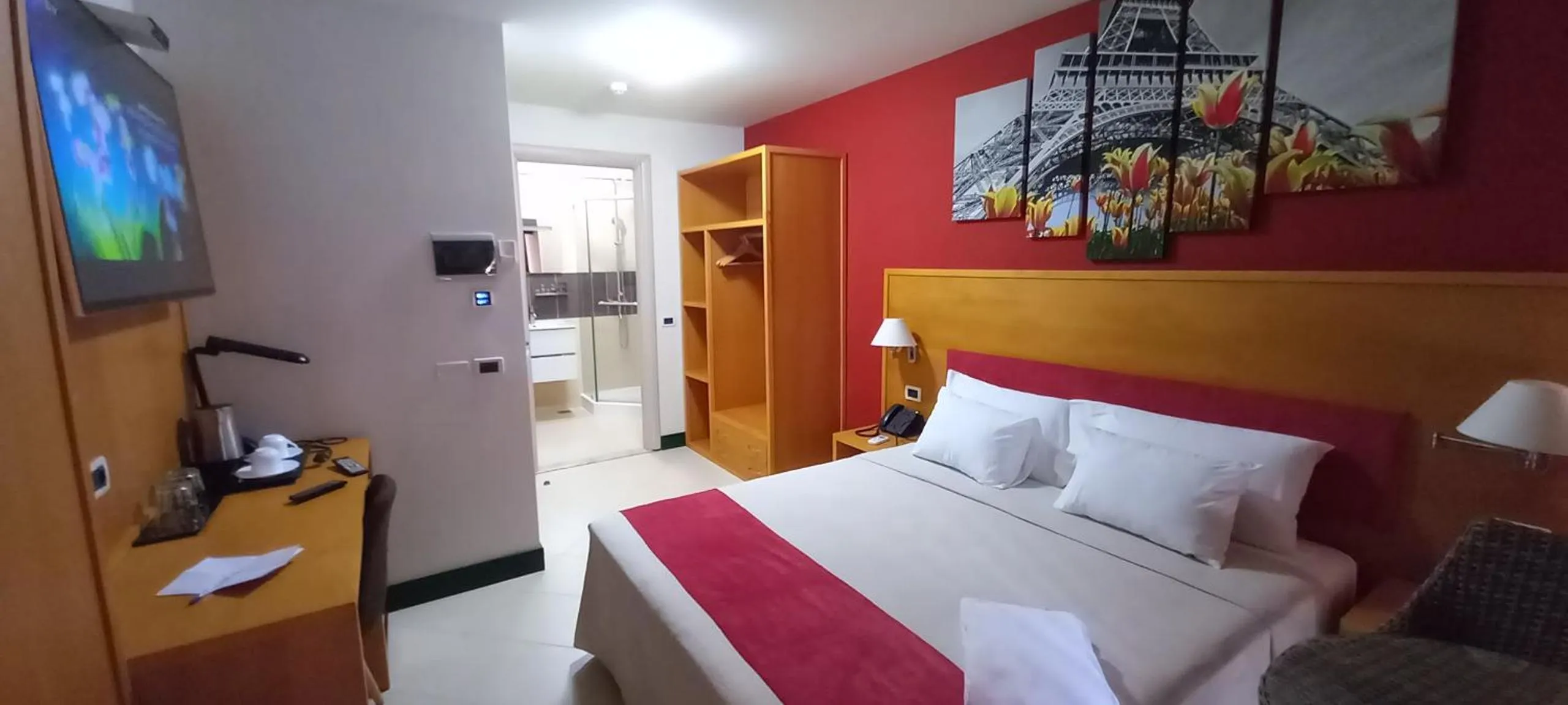 View (from property/room), Bed in Hotel Belvedere Mindelo, Cabo Verde