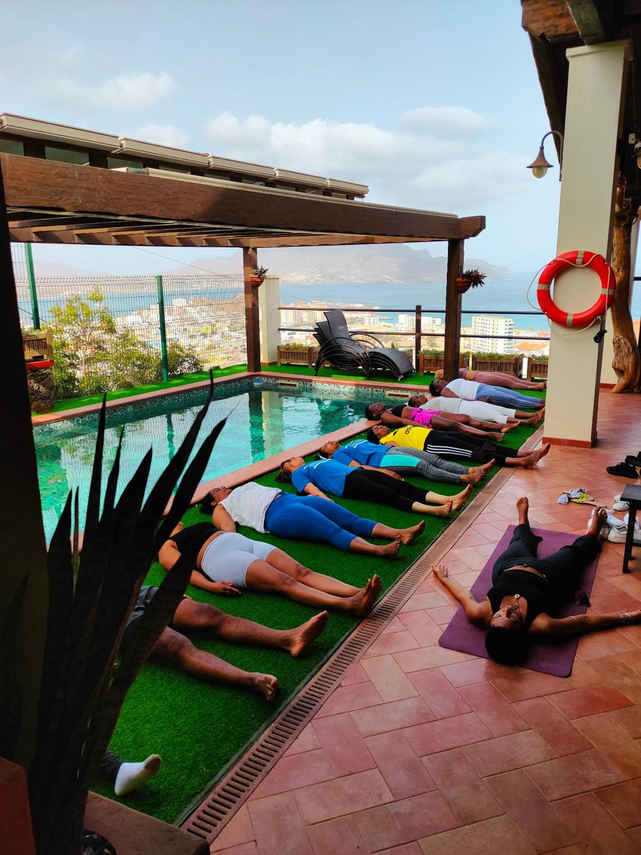 Swimming pool in Hotel Belvedere Mindelo, Cabo Verde