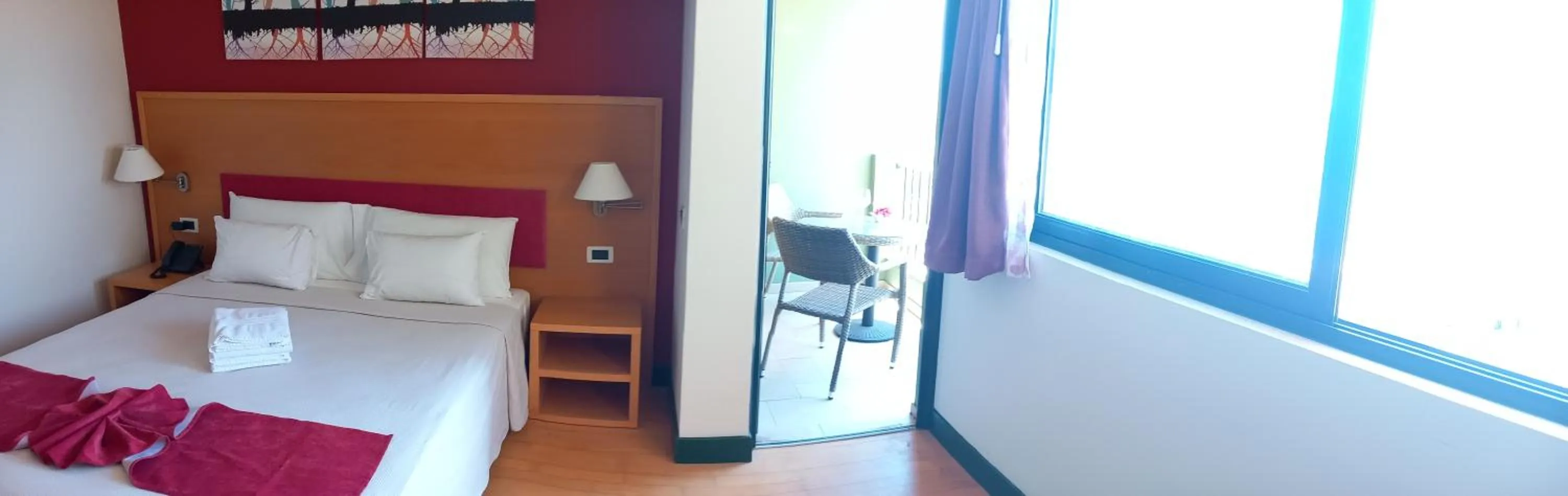 View (from property/room), Bed in Hotel Belvedere Mindelo, Cabo Verde