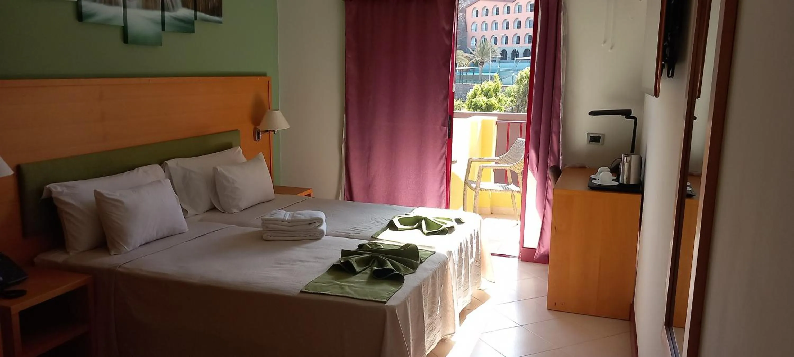 View (from property/room), Bed in Hotel Belvedere Mindelo, Cabo Verde