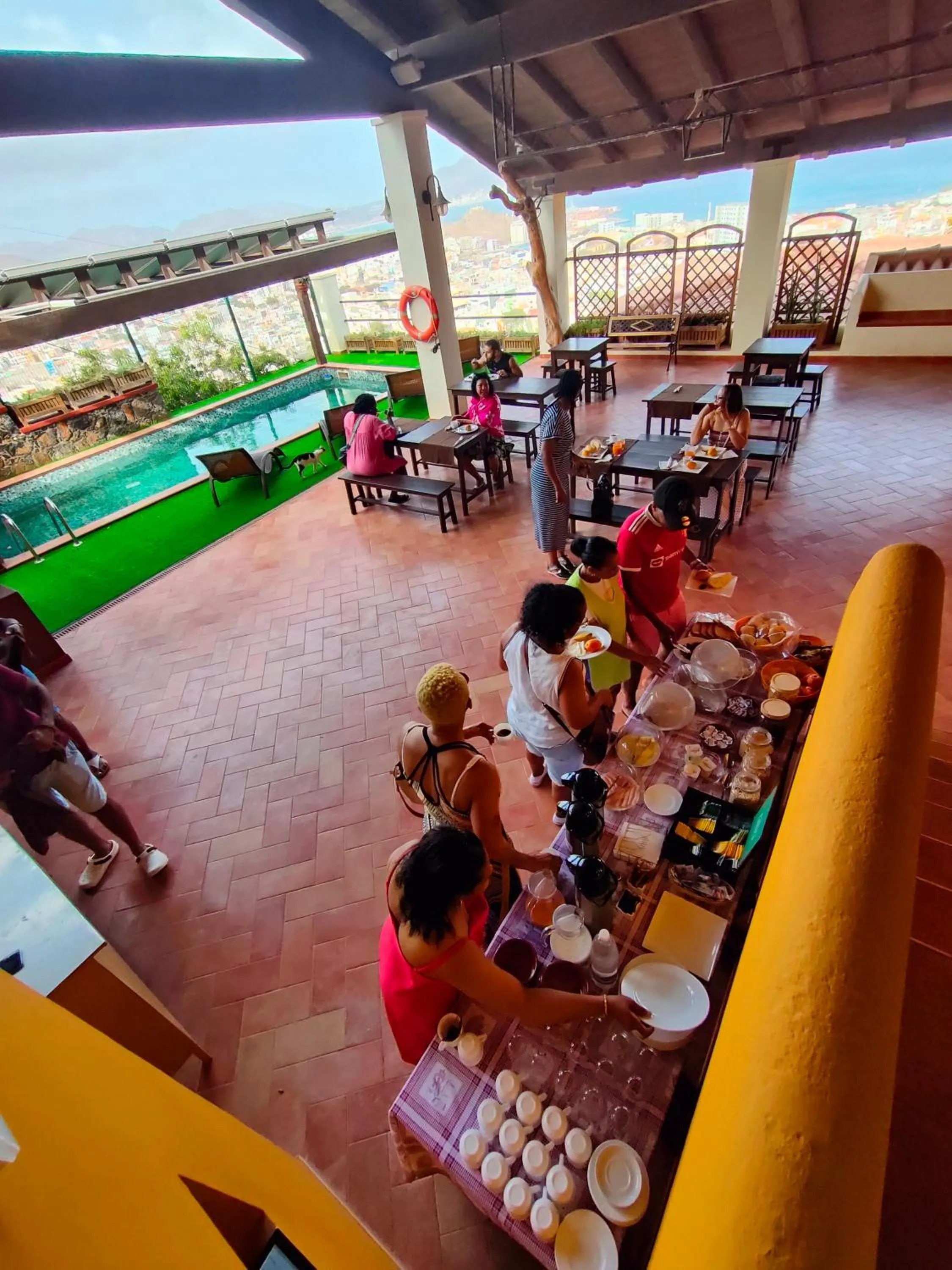 Swimming pool in Hotel Belvedere Mindelo, Cabo Verde