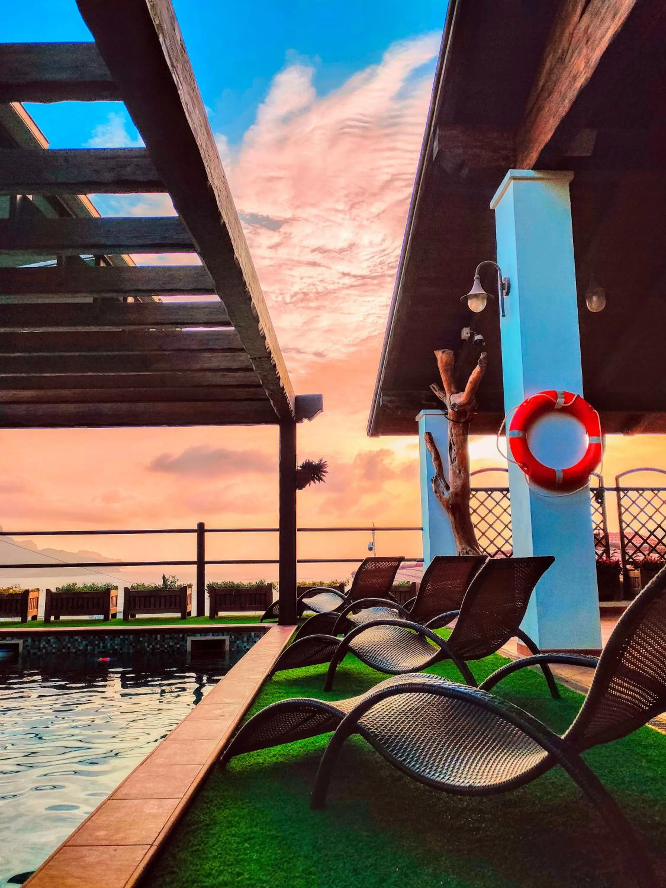 Swimming pool in Hotel Belvedere Mindelo, Cabo Verde