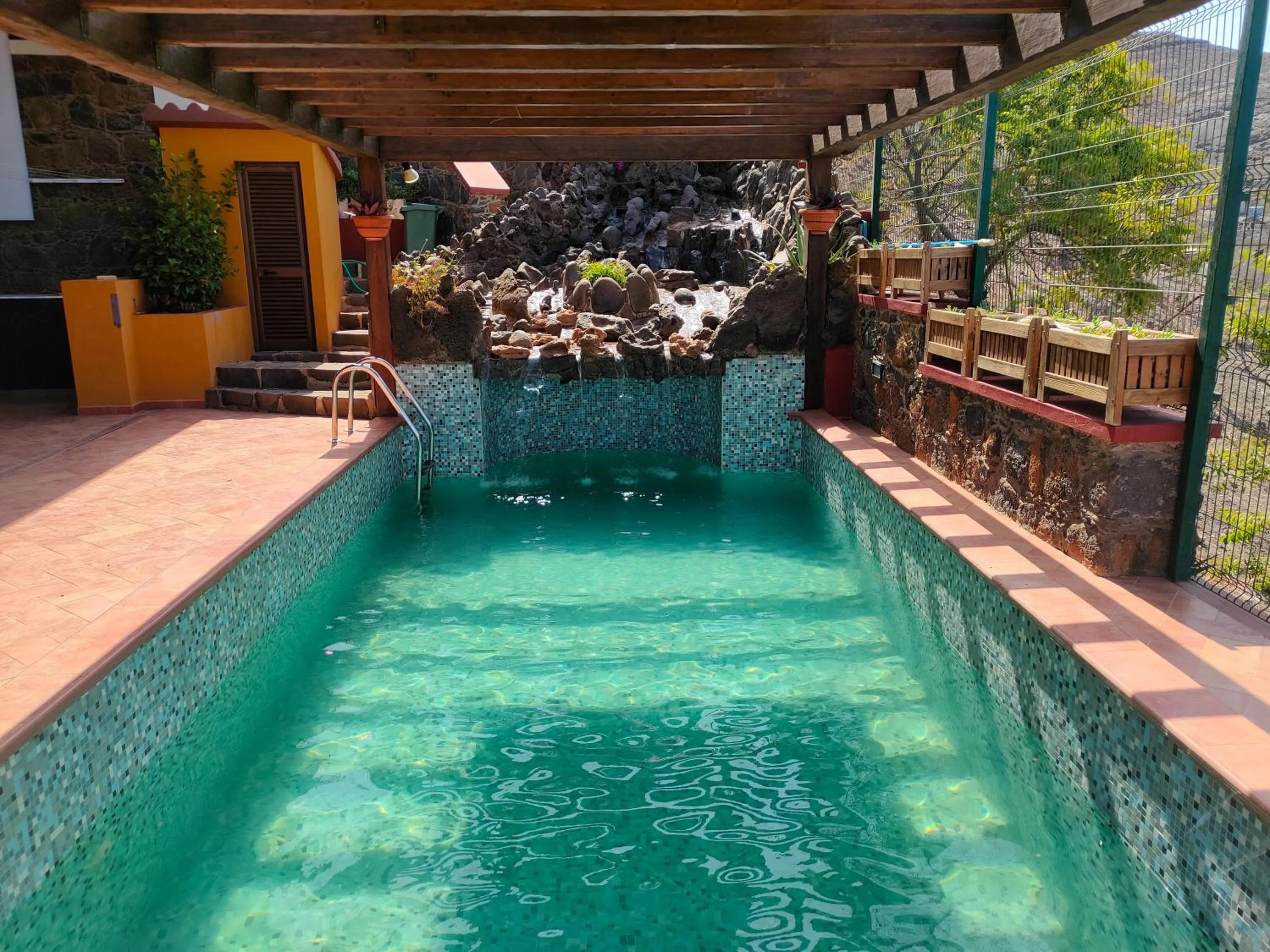 Swimming pool in Hotel Belvedere Mindelo, Cabo Verde