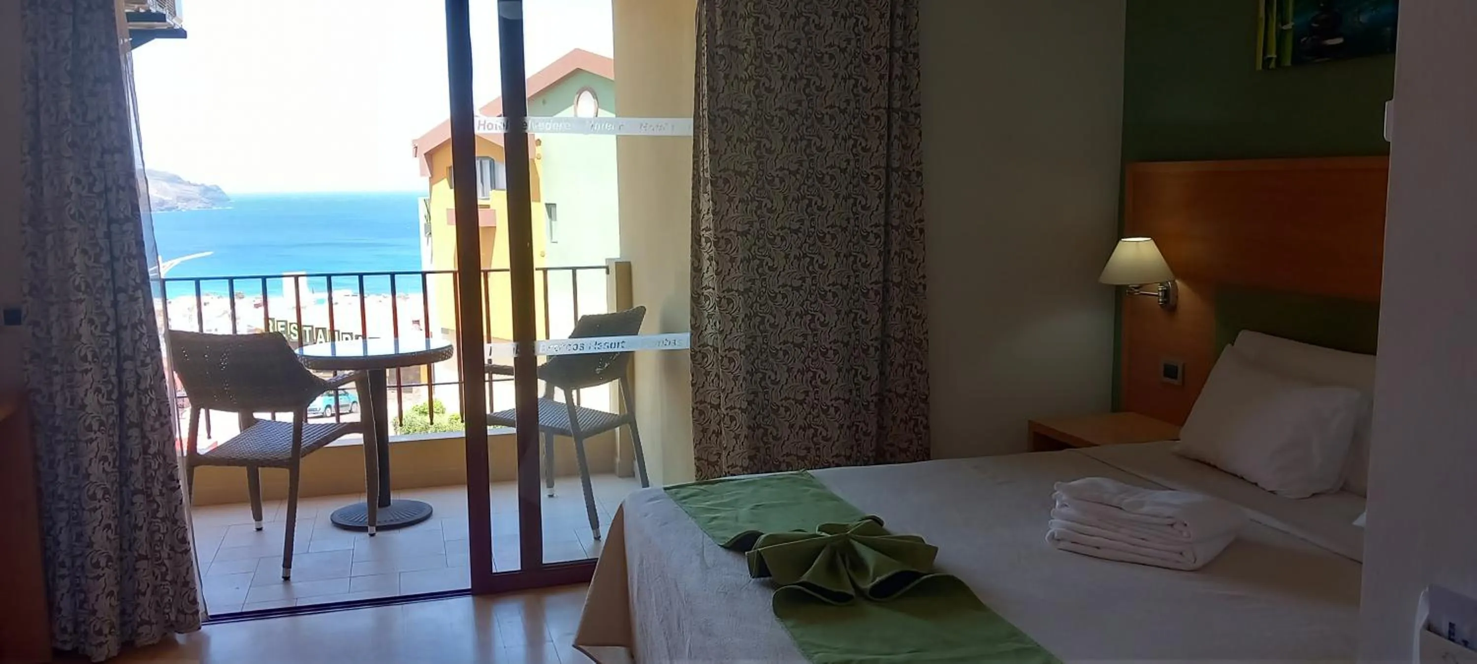 View (from property/room), Bed in Hotel Belvedere Mindelo, Cabo Verde