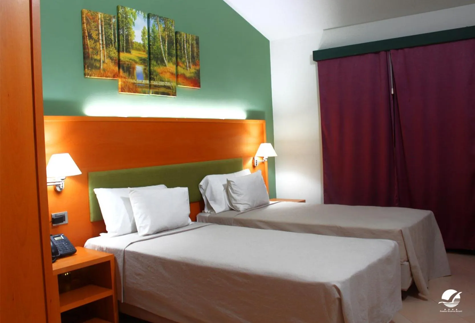 TV and multimedia, Bed in Hotel Belvedere Mindelo, Cabo Verde