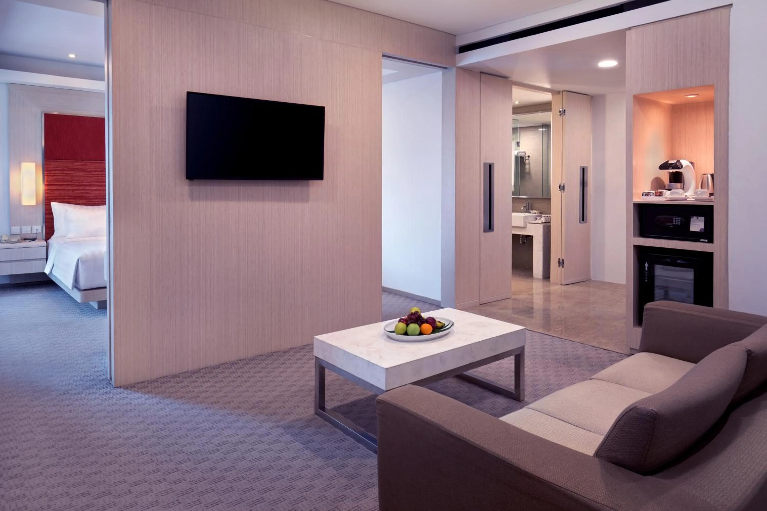 Living room, Bed in Grand Mercure Jakarta Harmoni