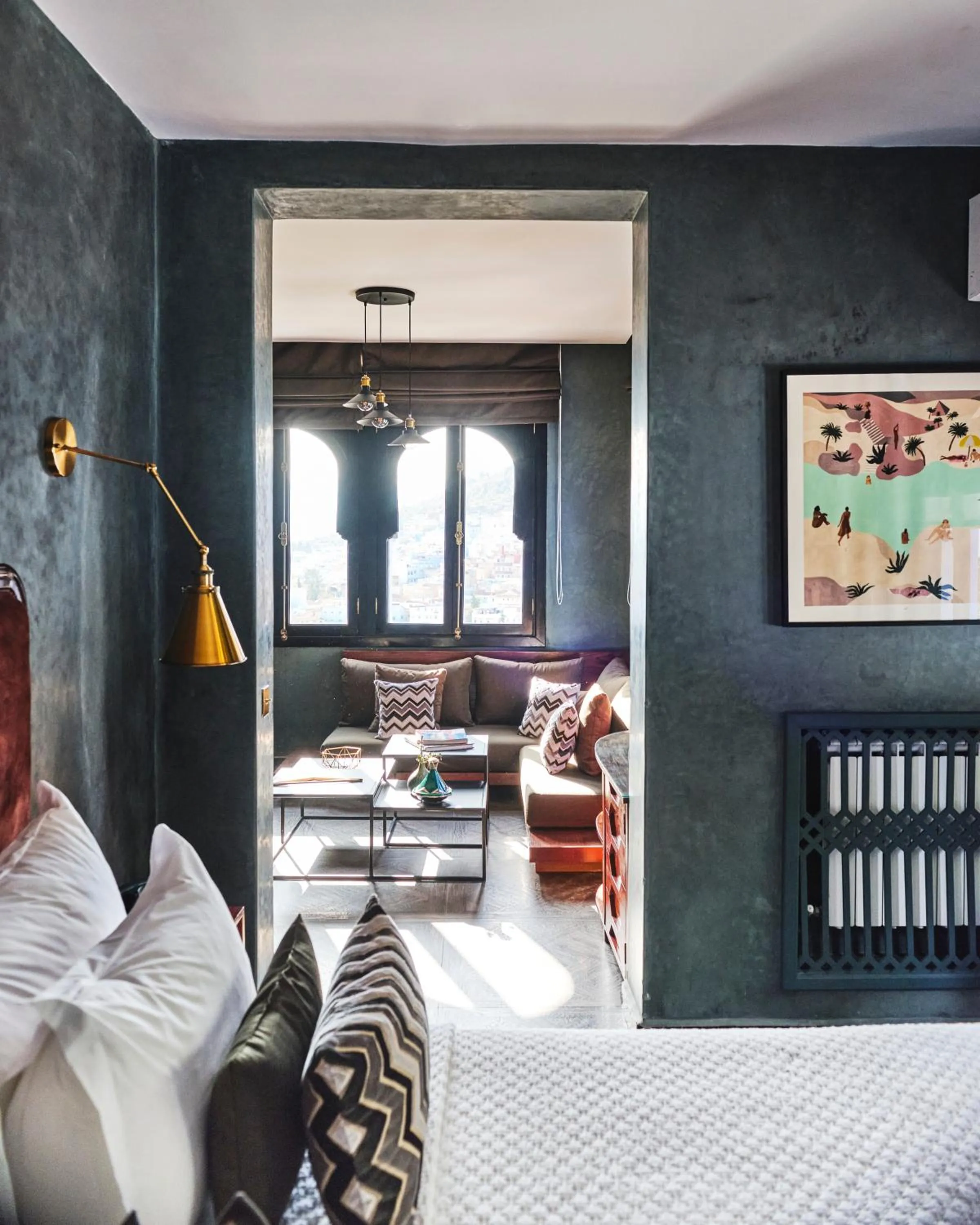 Living room, Bed in Dar Jasmine