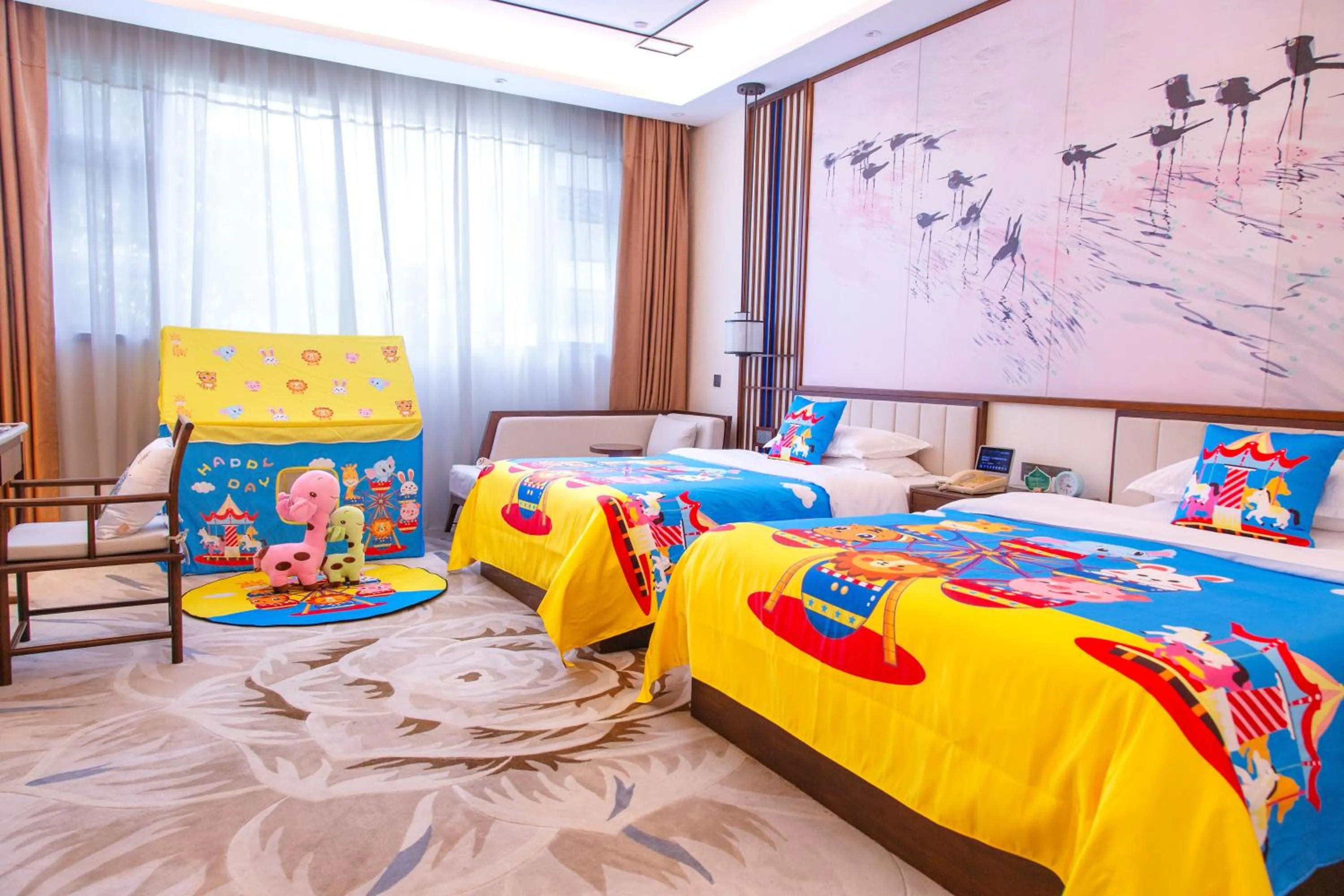 Bed in Guangdong Yingbin Hotel