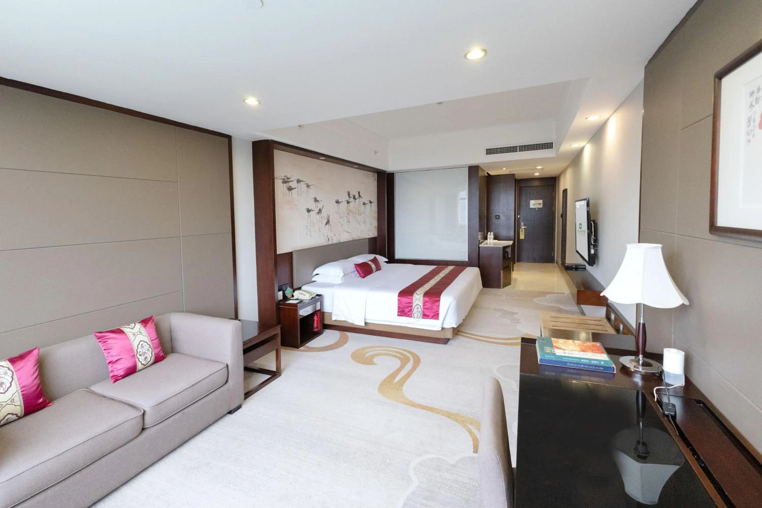 Bed in Guangdong Yingbin Hotel