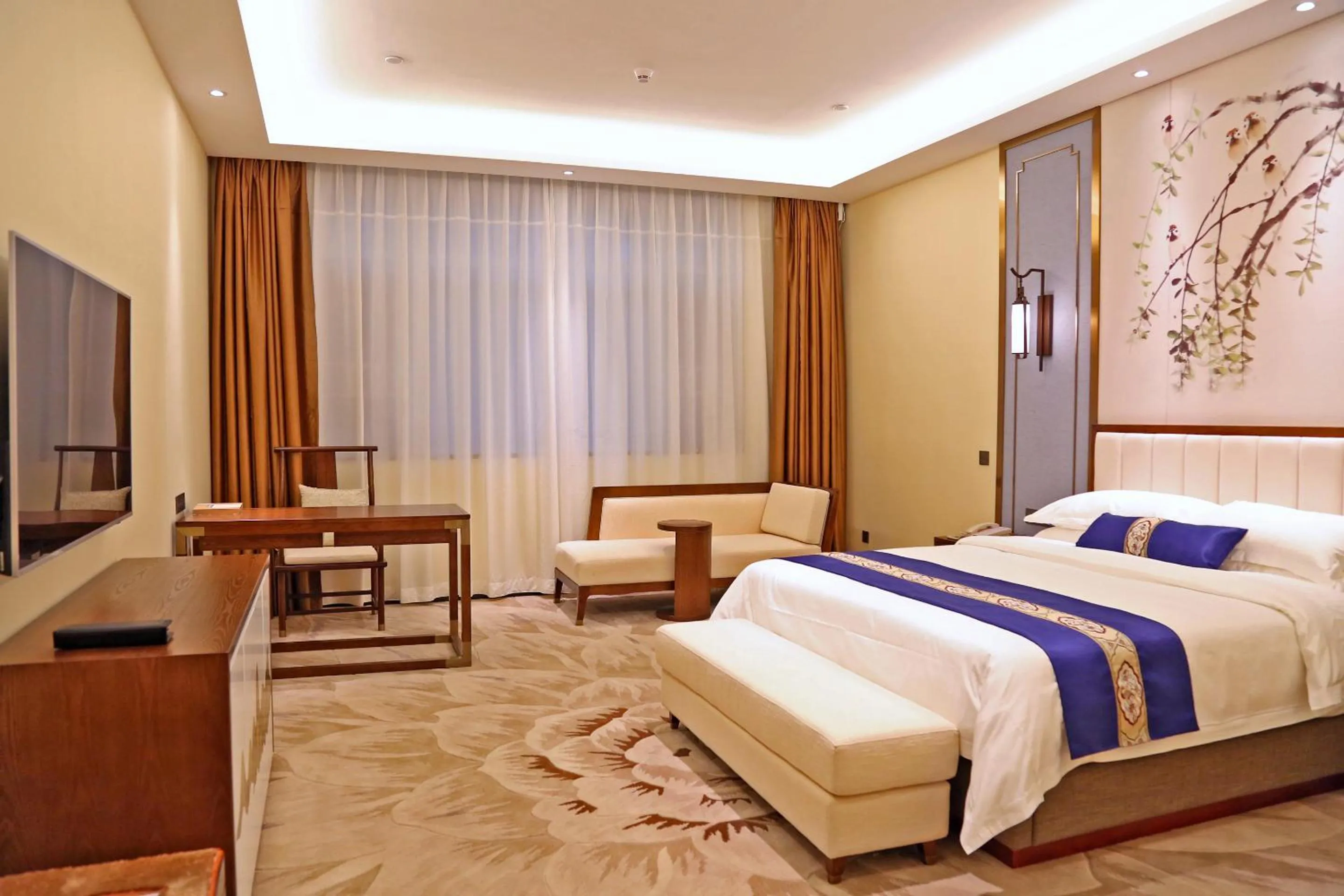 Bed in Guangdong Yingbin Hotel