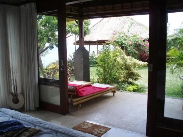 Balcony/Terrace, Bed in Toyabali-Resort, Boutique Beach Villas