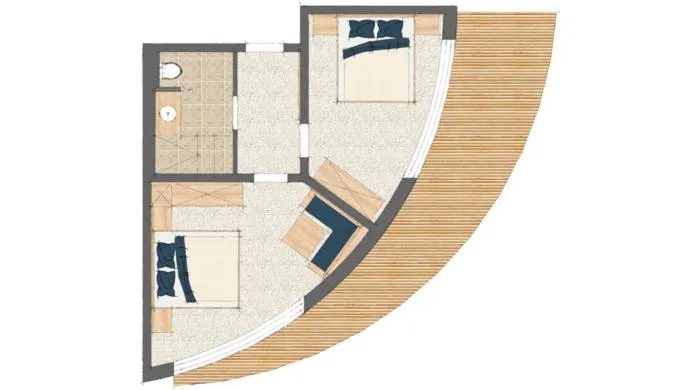 Floor plan in Hotel Planai by Alpeffect Hotels