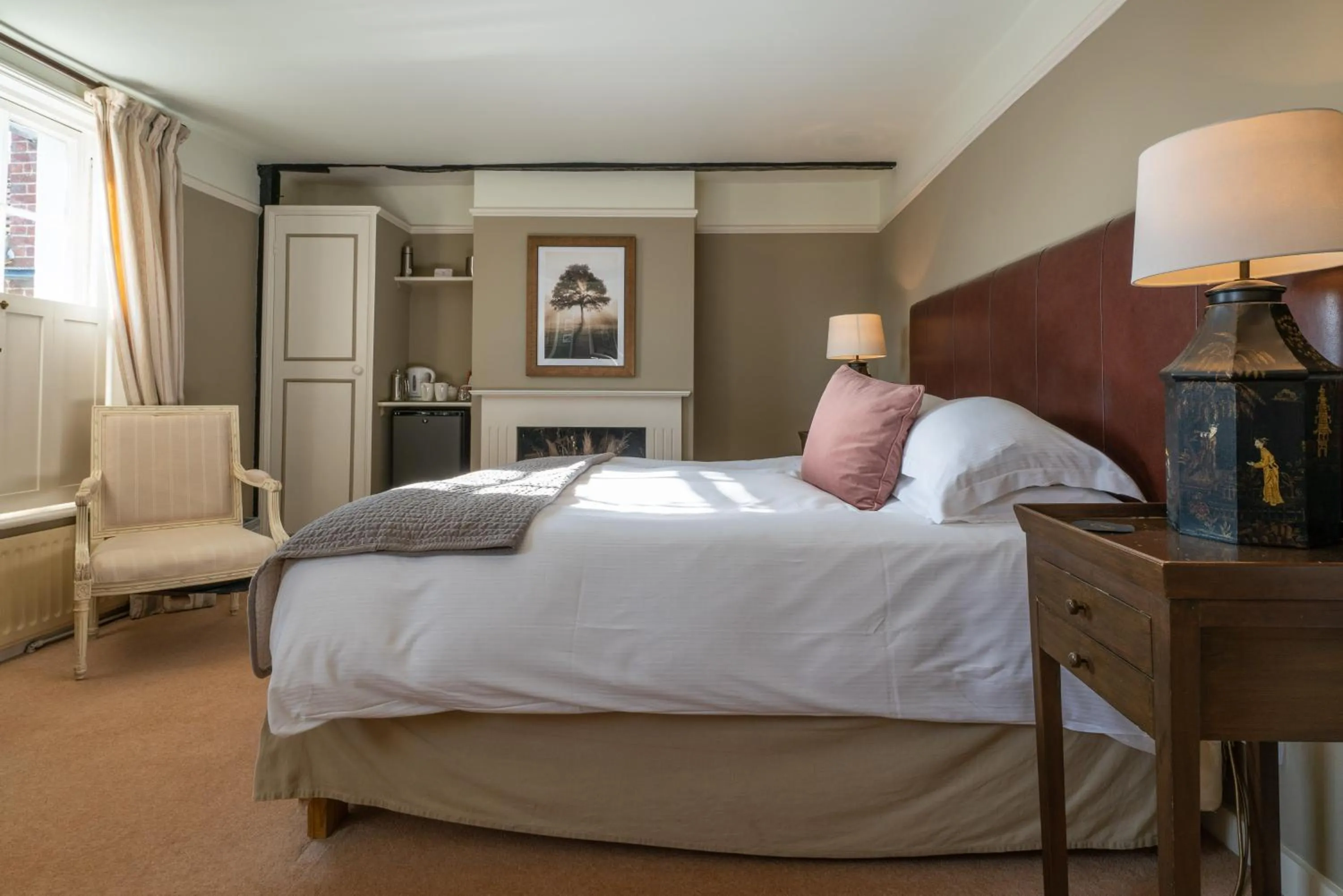 Bed in The Royal Oak Inn