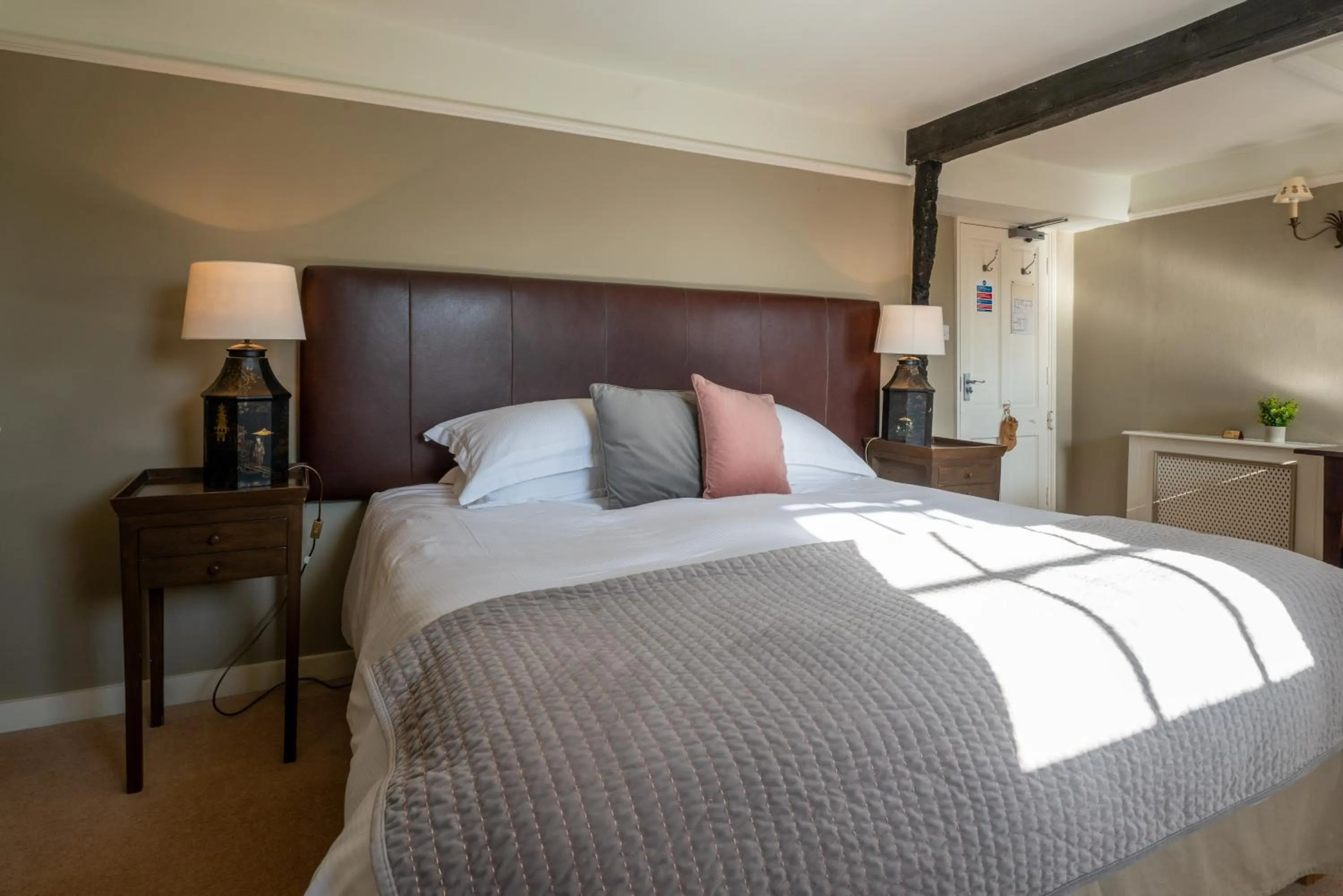 Bed in The Royal Oak Inn