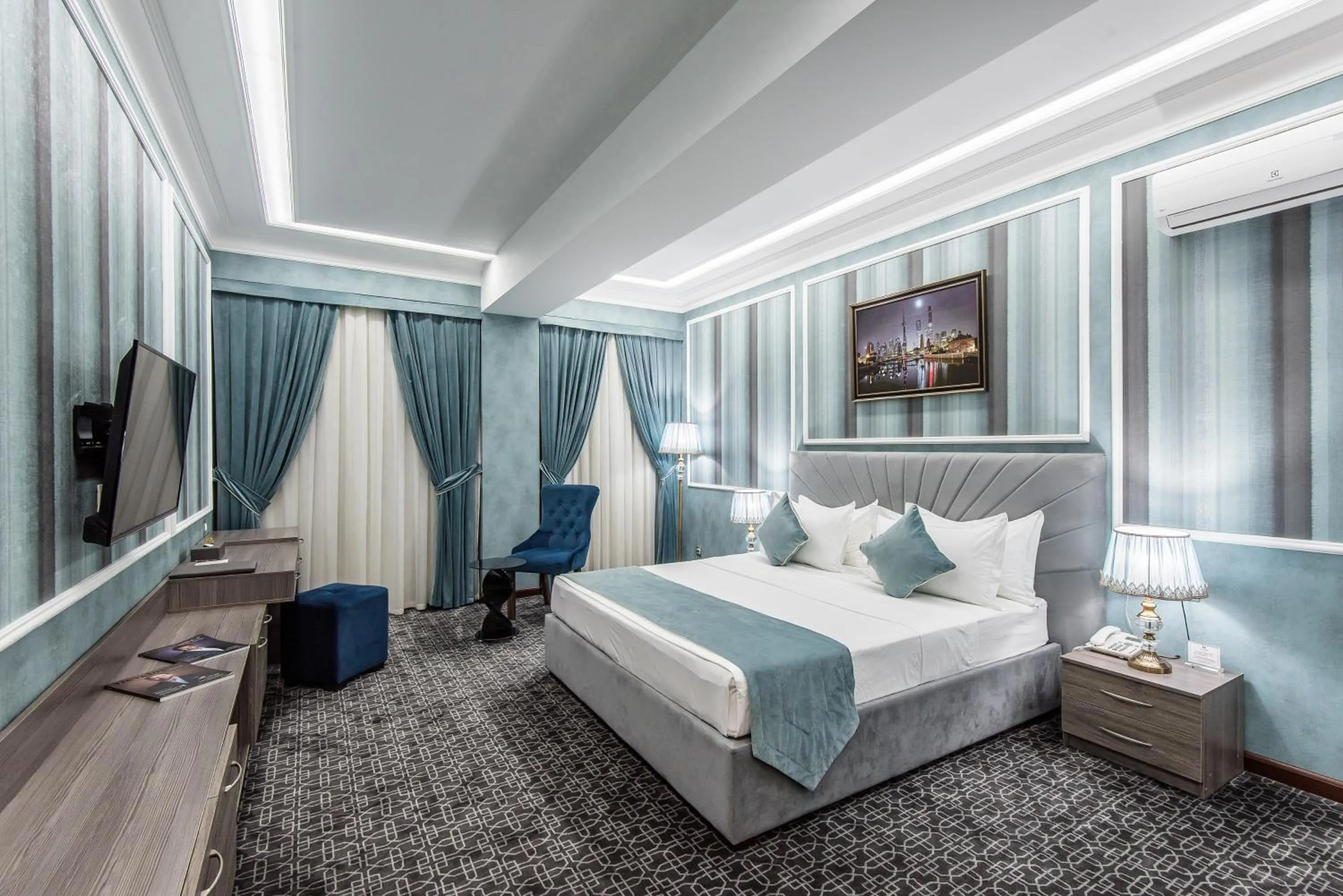 Photo of the whole room, Bed in The Royal Mezbon Hotel & SPA