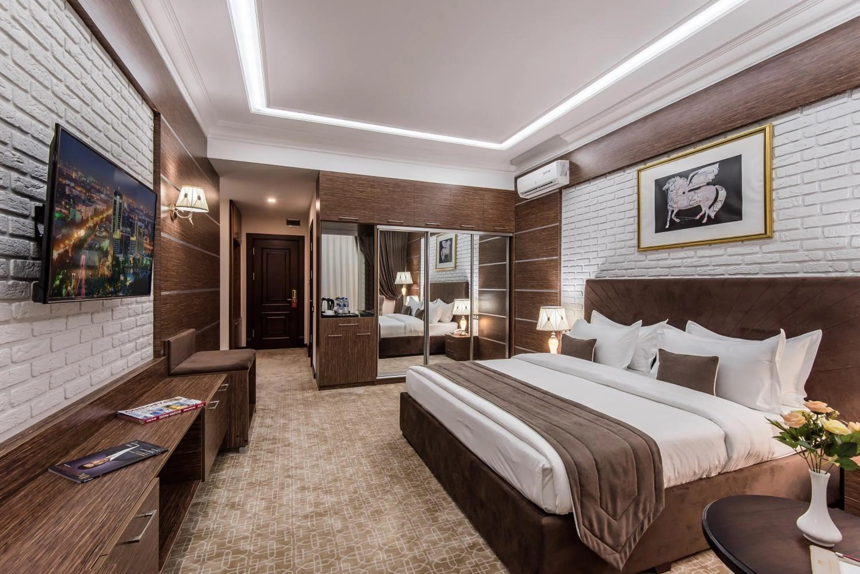 Photo of the whole room, Bed in The Royal Mezbon Hotel & SPA