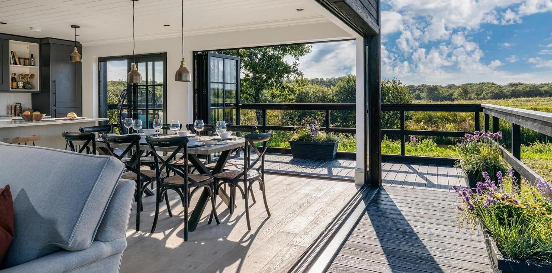 Patio in Retallack Resort