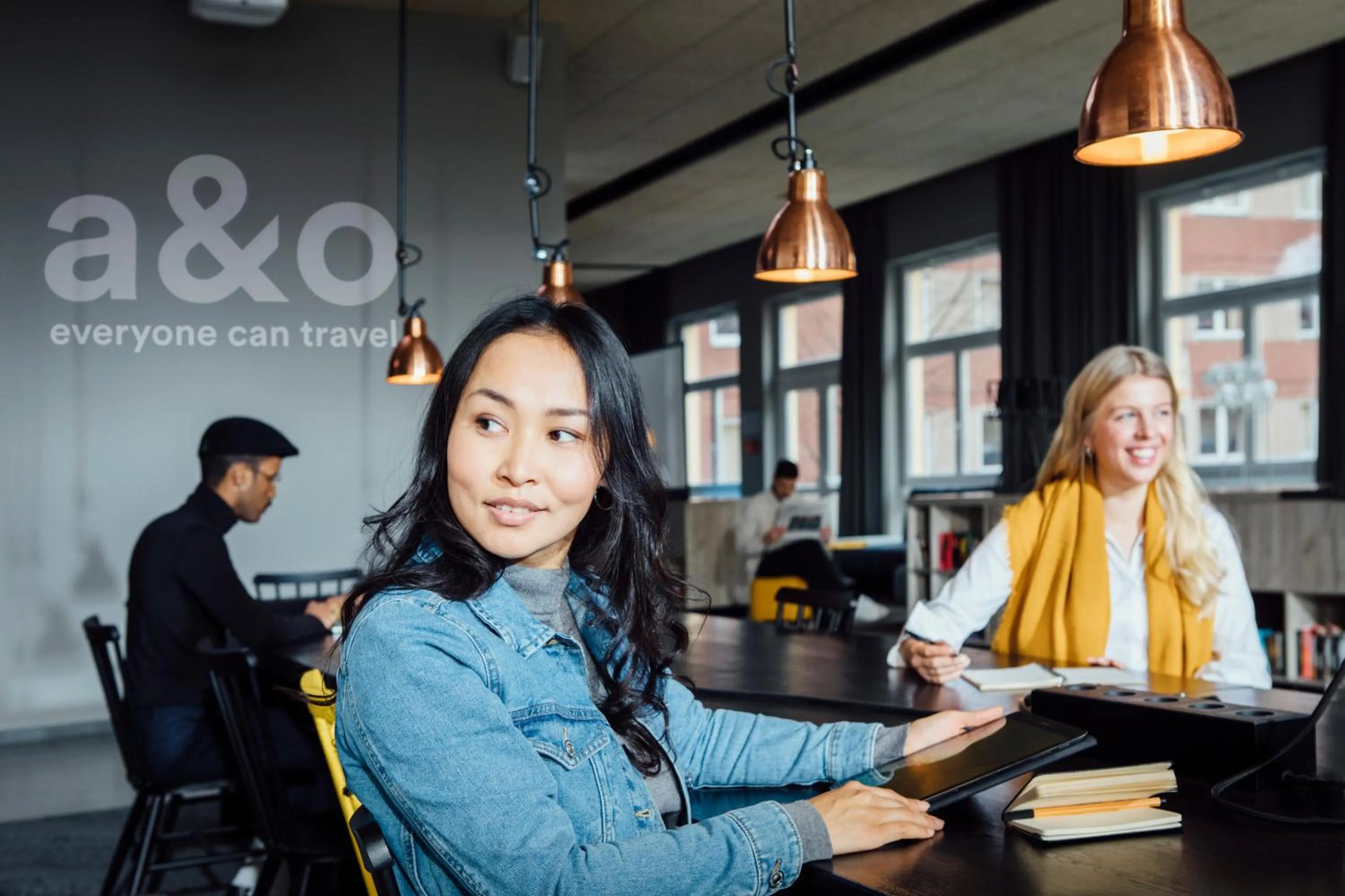 Lobby or reception in a&o Frankfurt Galluswarte