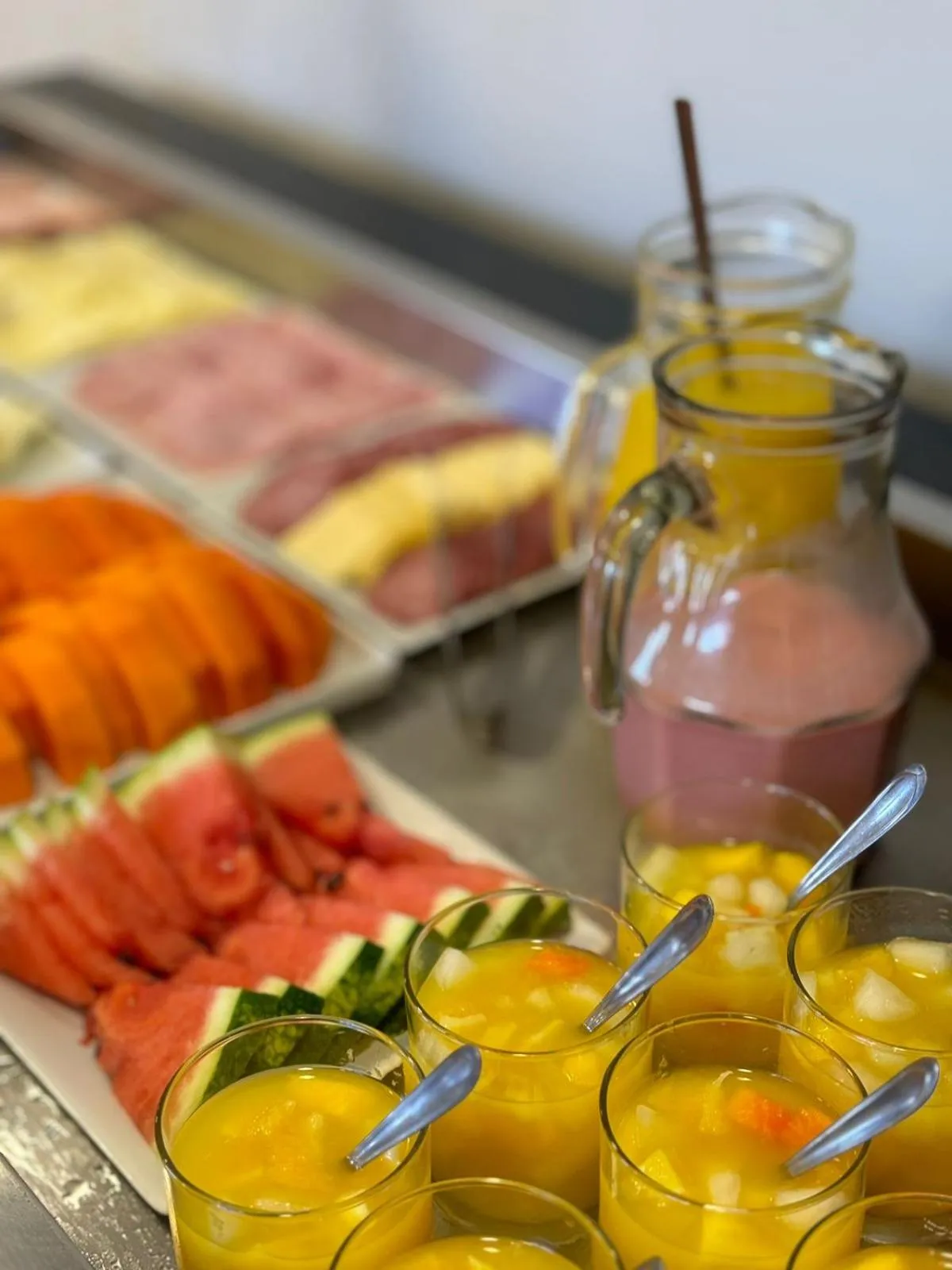 Buffet breakfast in Hotel Triveneto Gramado