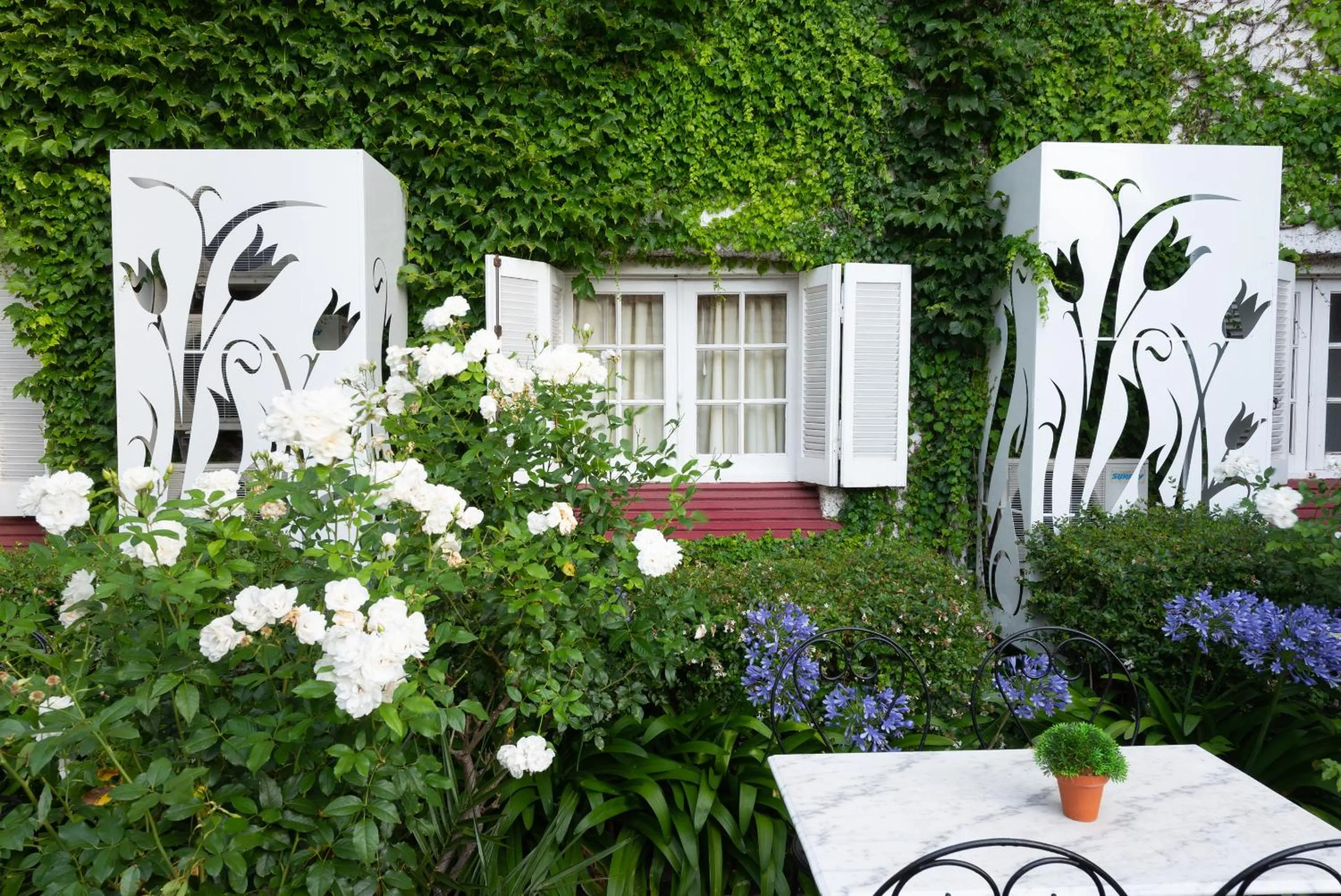 Patio in Altos de Guemes Hotel