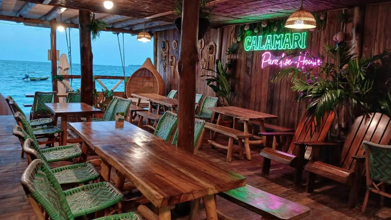 Seating area in Hotel Calamari Baru