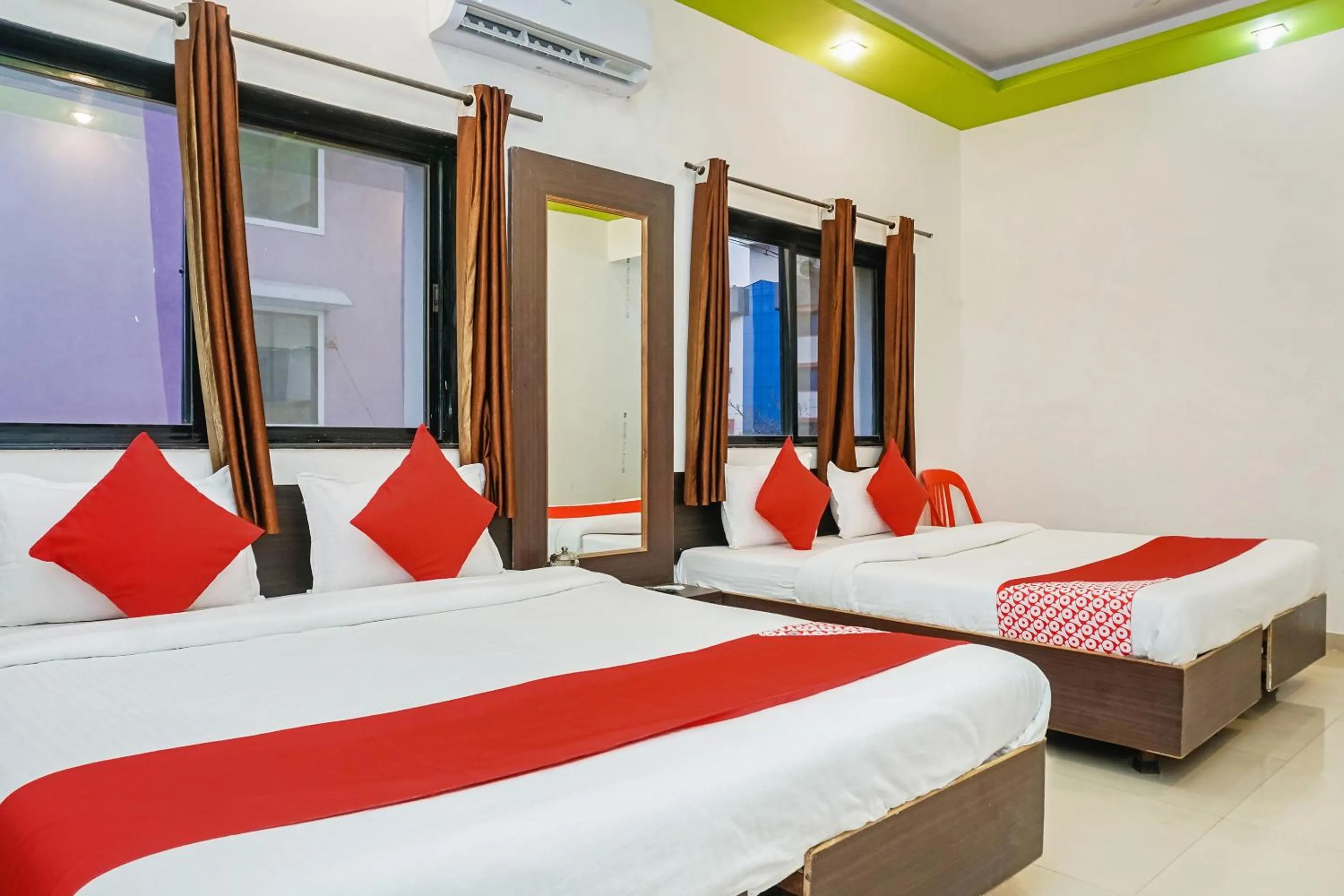 Bedroom, Bed in Hotel O Shirdi Sai Inn