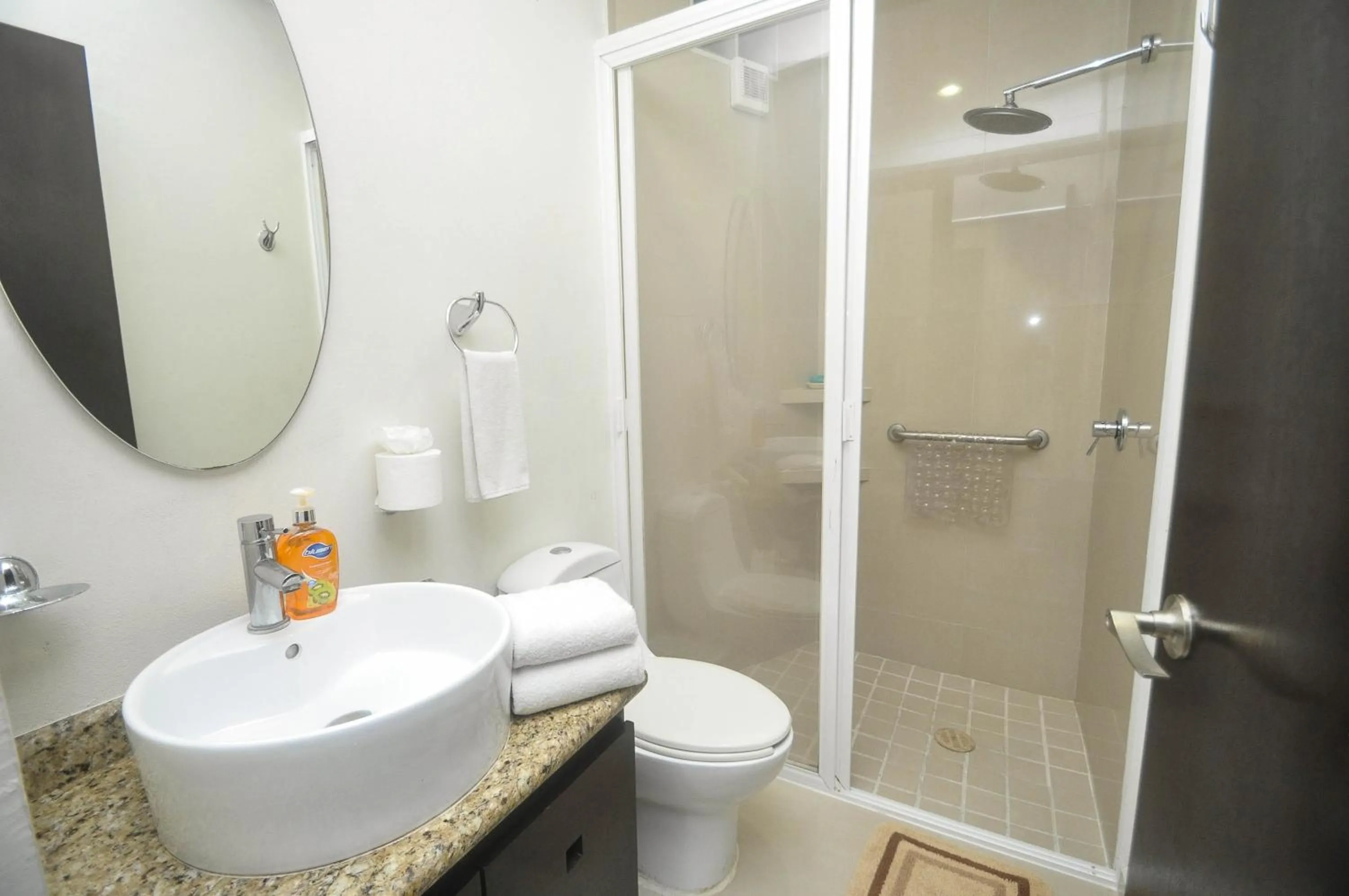 Bathroom in Phenomenal Location Near Beach & 5th with Stunning Roof Pool