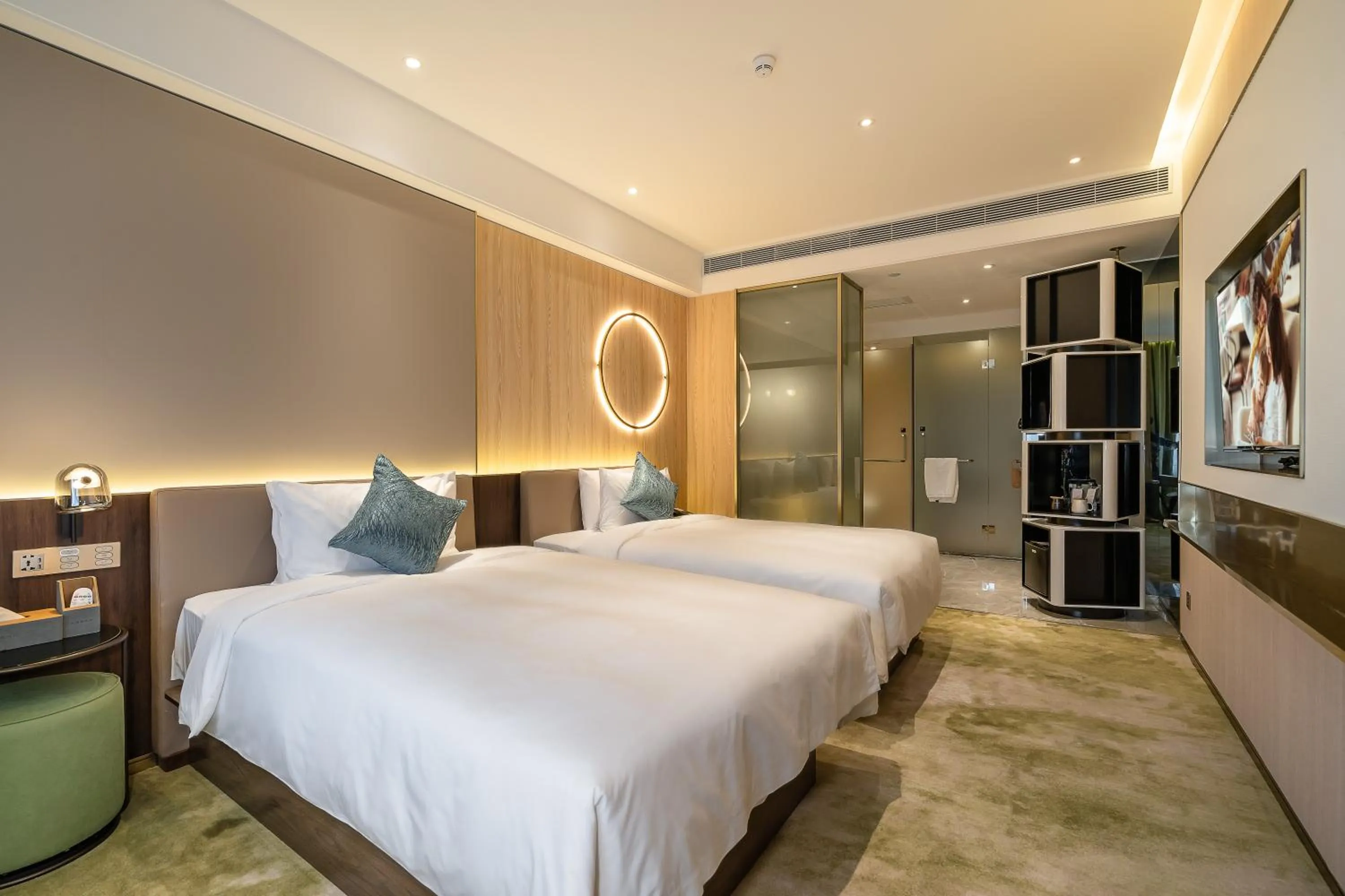 Bed in Anban Hotel Shenzhen