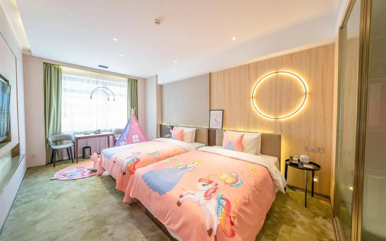 Bed in Anban Hotel Shenzhen