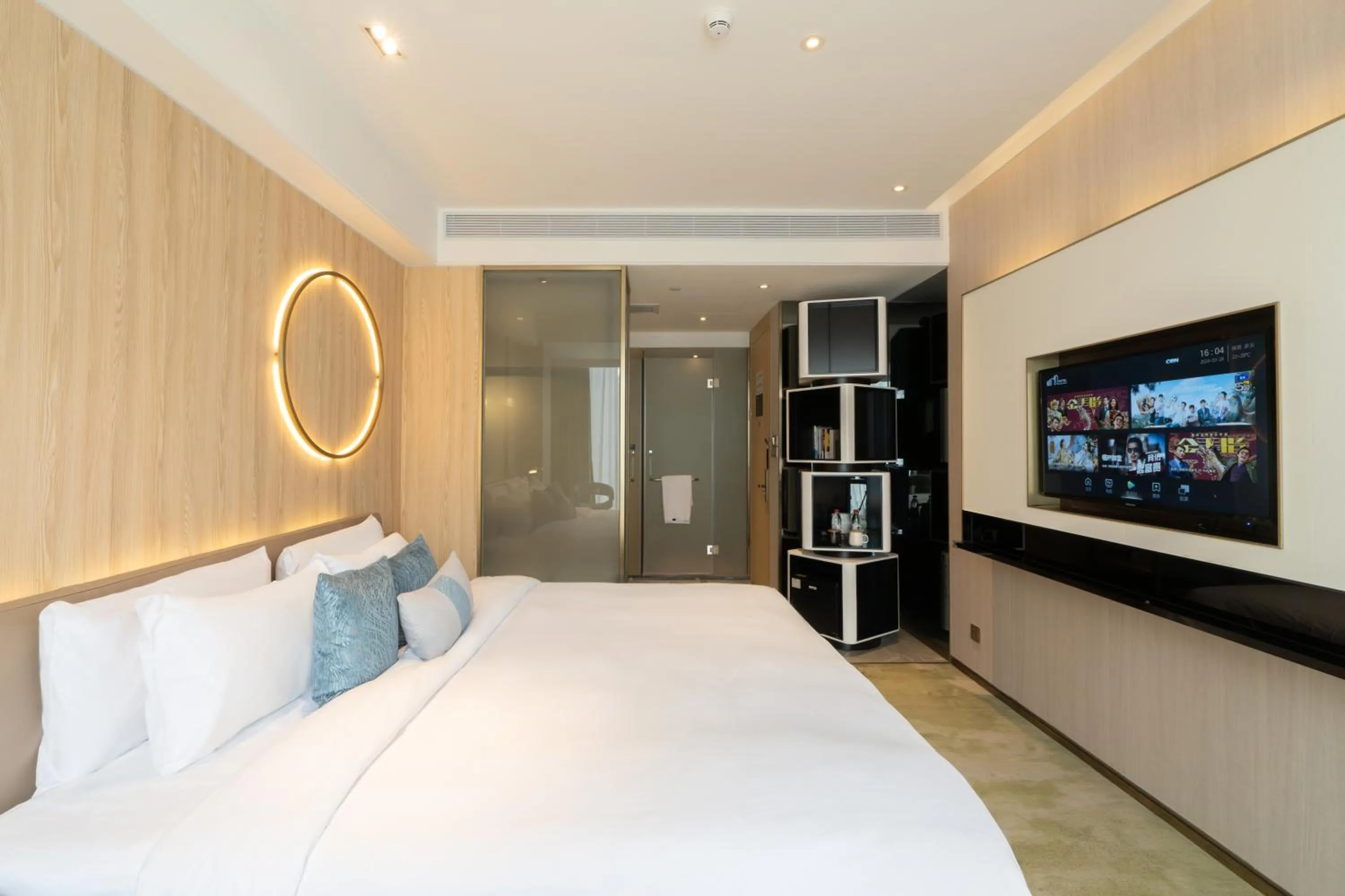 Bed in Anban Hotel Shenzhen