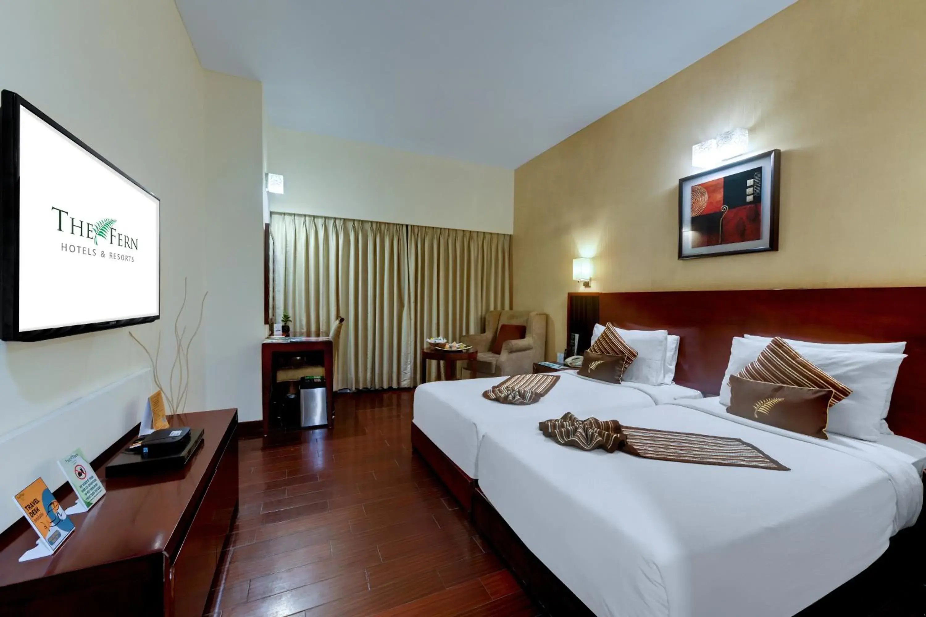 Winter Green Room, 1 King Bed in The Fern Residency Rajkot Winter Green Room, 1 King Bed in The Fern Residency Rajkot