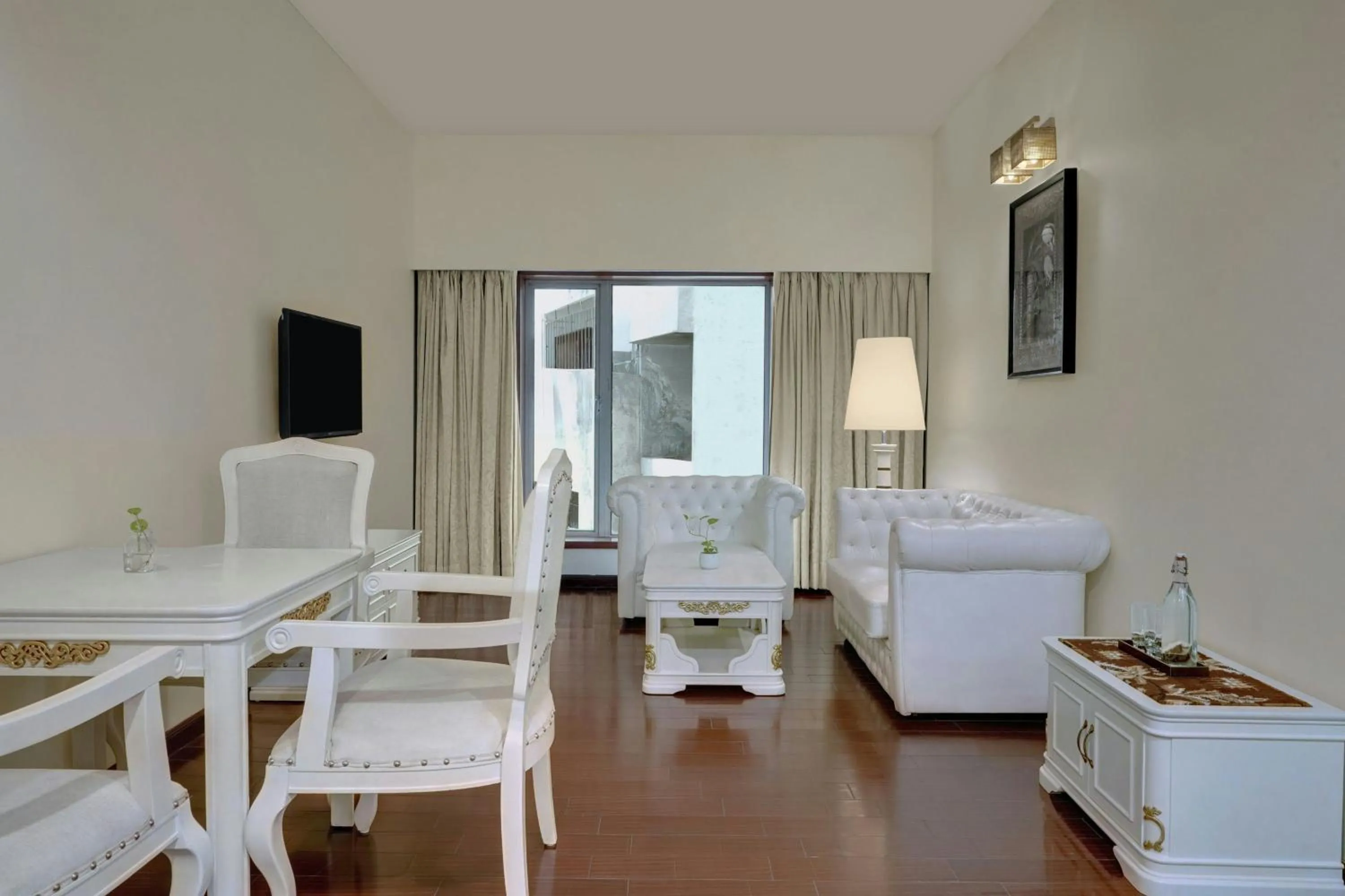 Living room, Bed in The Fern Residency Rajkot, Series by Marriott