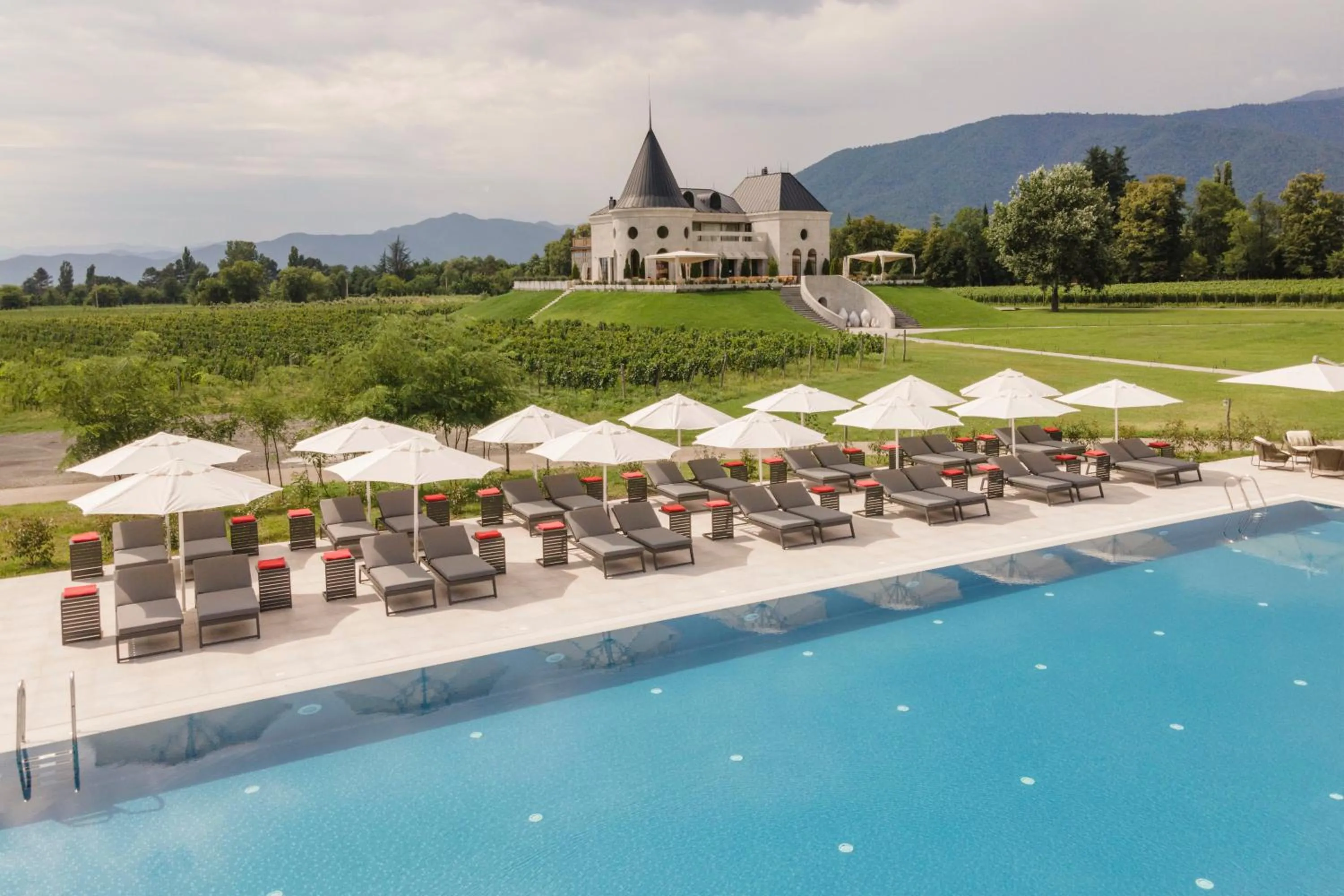 Swimming pool in Lopota Lake Resort & Spa