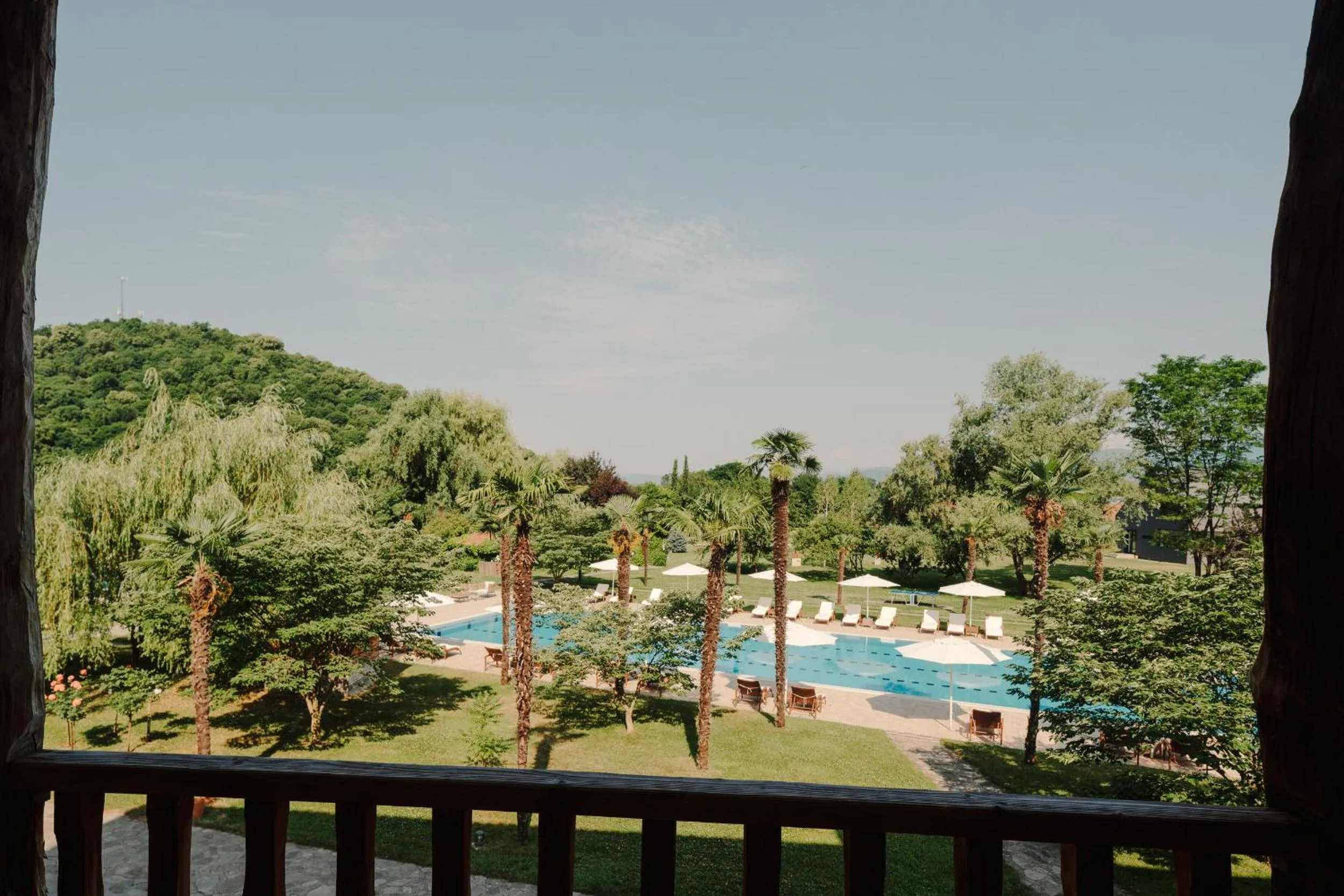 Pool view in Lopota Lake Resort & Spa