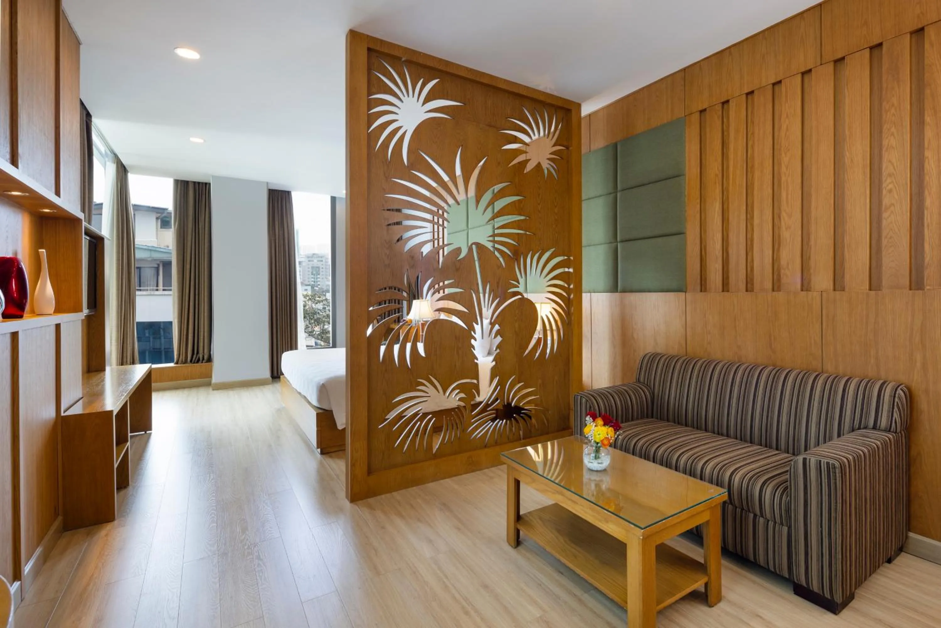 Living room in Eden Star Saigon Hotel