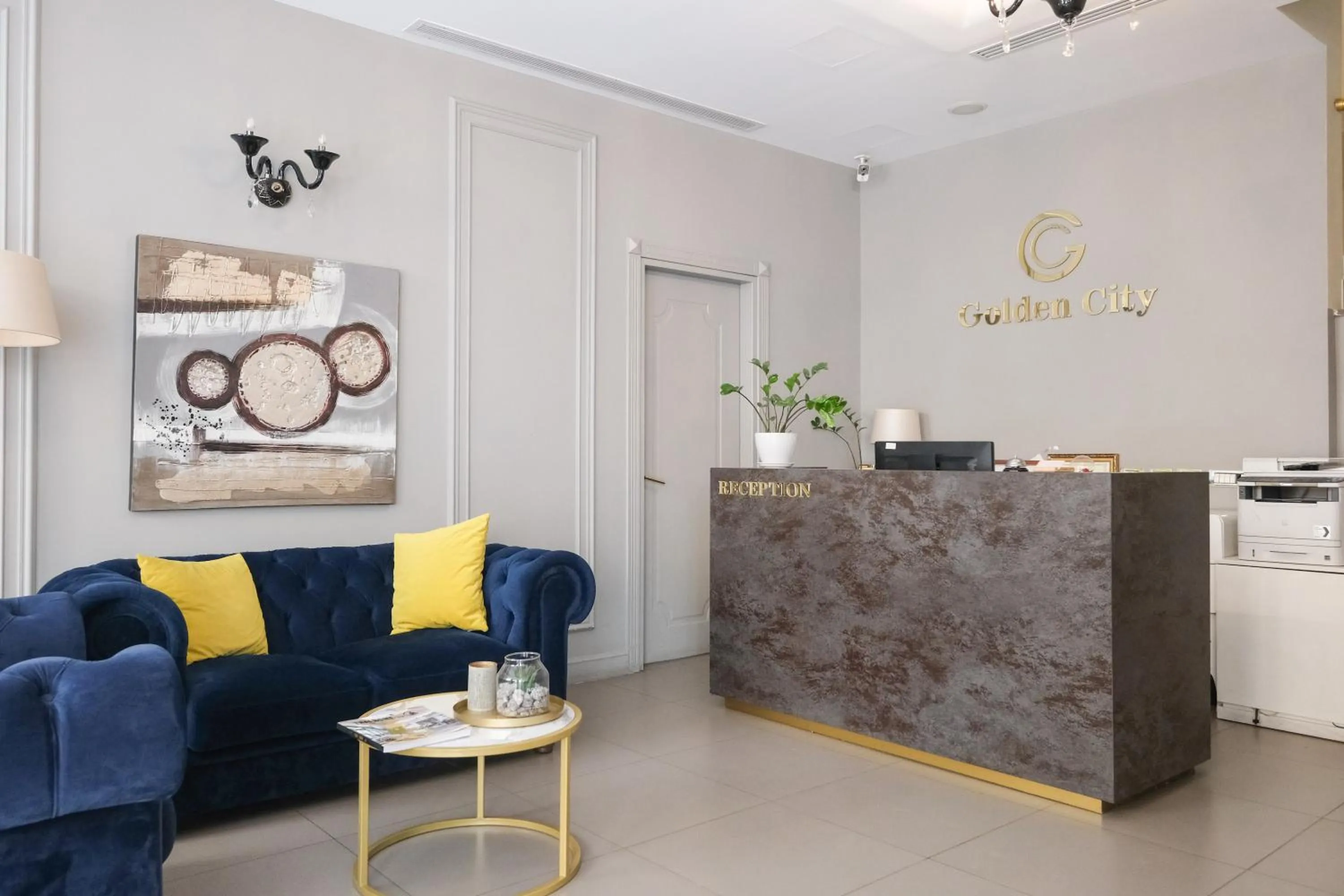 Lobby or reception in Golden City Hotel , Tirana