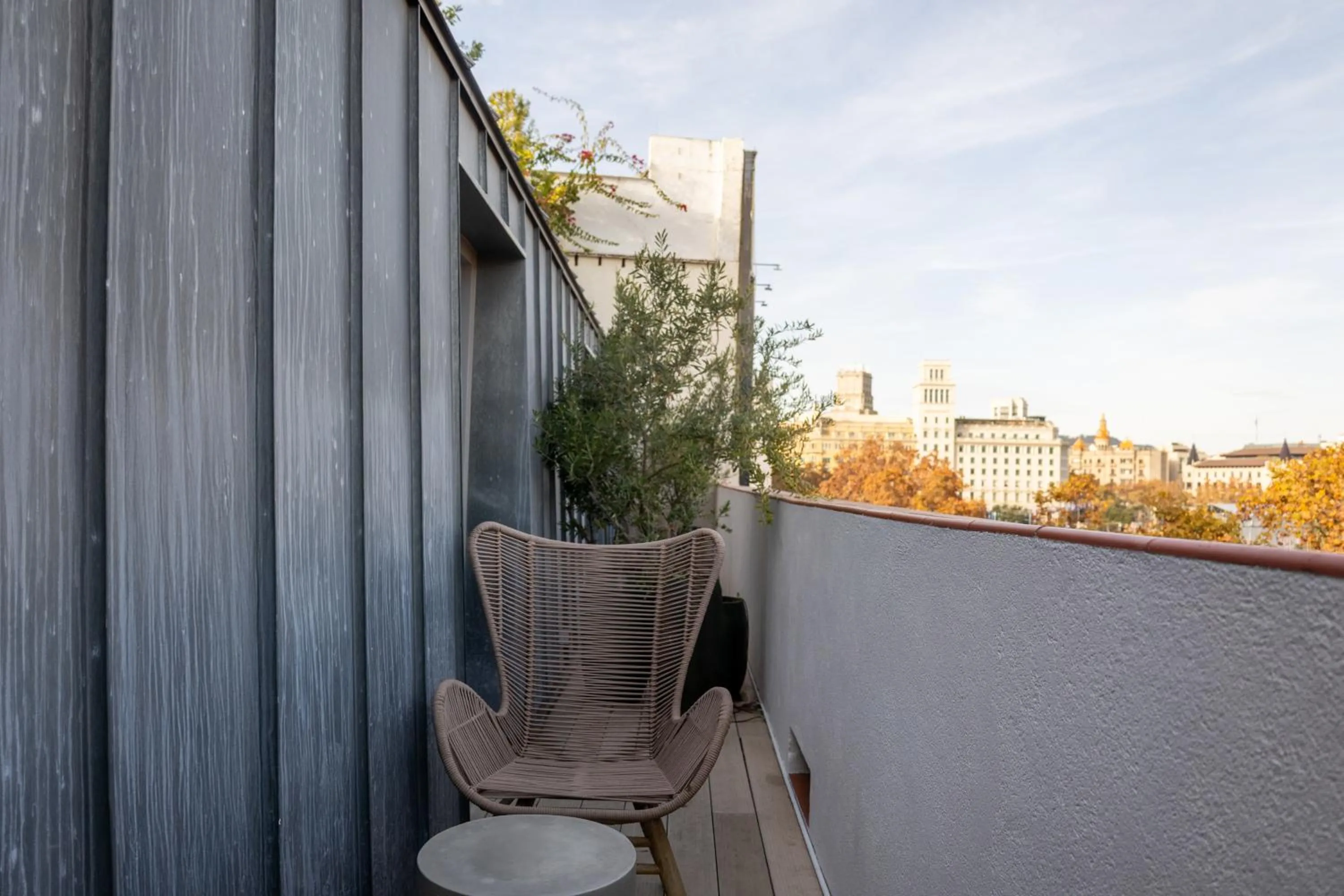 Balcony/Terrace in Yurbban Ramblas Boutique Hotel